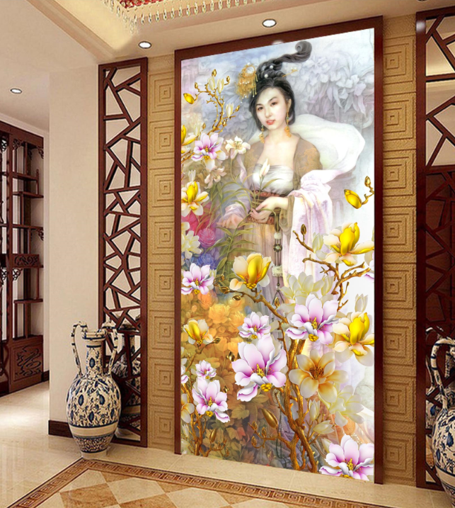 Beautiful Beauty And Flowers Wallpaper AJ Wallpaper 1 