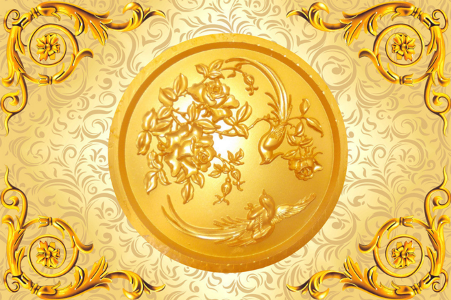 Golden Pattern Wallpaper AJ Wallpaper 2 