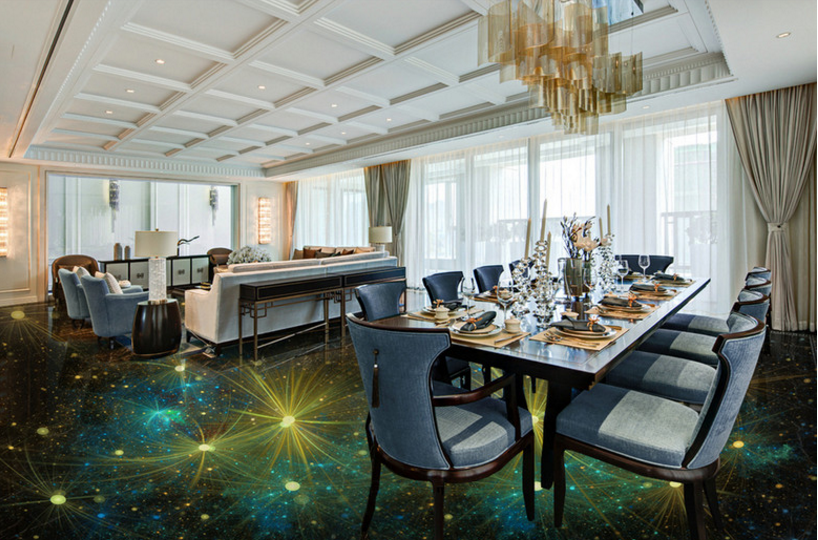 3D Star 137 Floor Mural Wallpaper AJ Wallpaper 2 