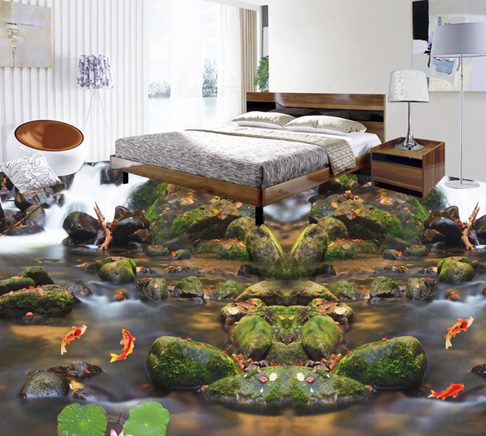 3D Bluestone Arrangement 551 Floor Mural  Wallpaper Murals Rug & Mat Print Epoxy waterproof bath floor