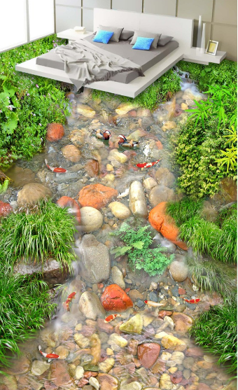 3D Shallow Water 341 Floor Mural Wallpaper AJ Wallpaper 2 