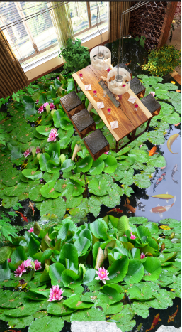 3D Light Green 044 Floor Mural Wallpaper AJ Wallpaper 2 