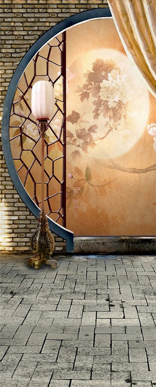 3D classical screen painting door mural Wallpaper AJ Wallpaper 