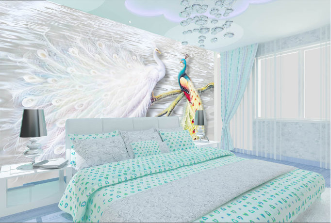 3D Dreamlike Peacock Wallpaper AJ Wallpaper 1 