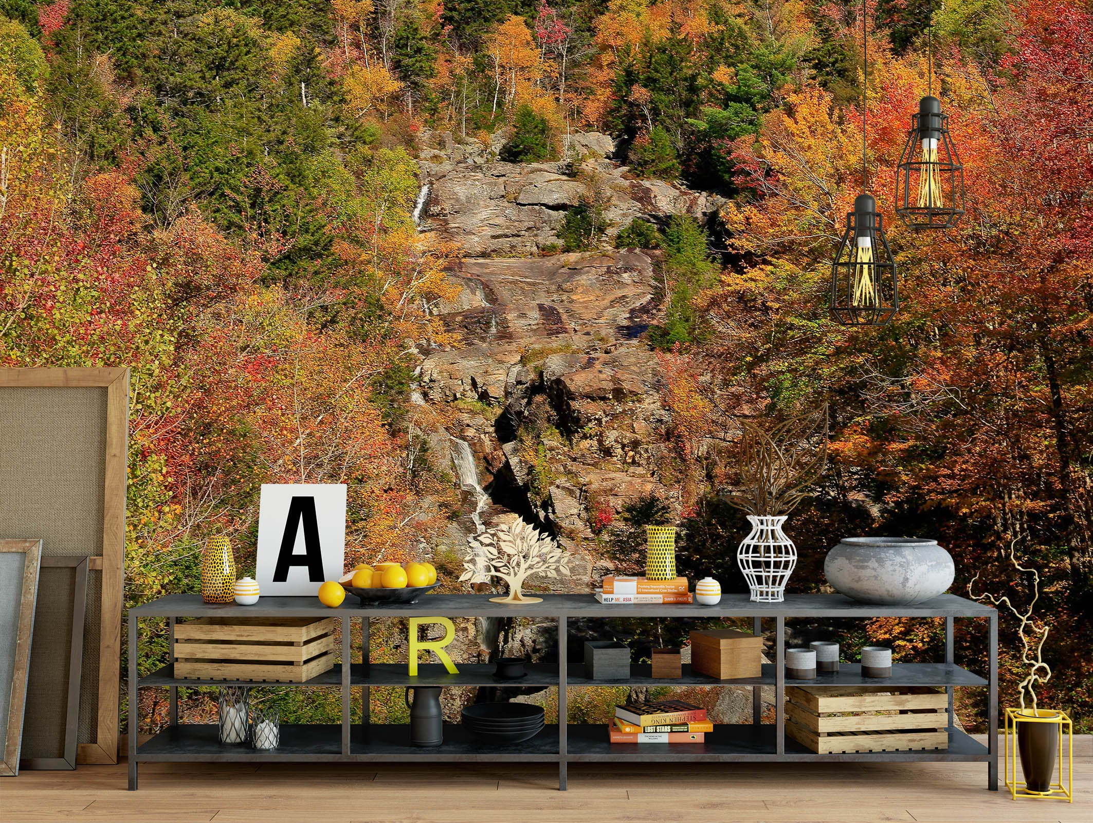 3D Trees In The Mountains 62093 Kathy Barefield Wall Mural Wall Murals