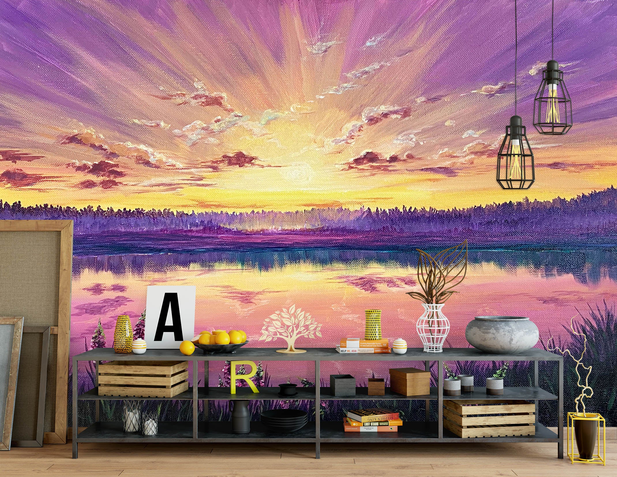 3D Sky Lake Surface 1848 Marina Zotova Wall Mural Wall Murals
