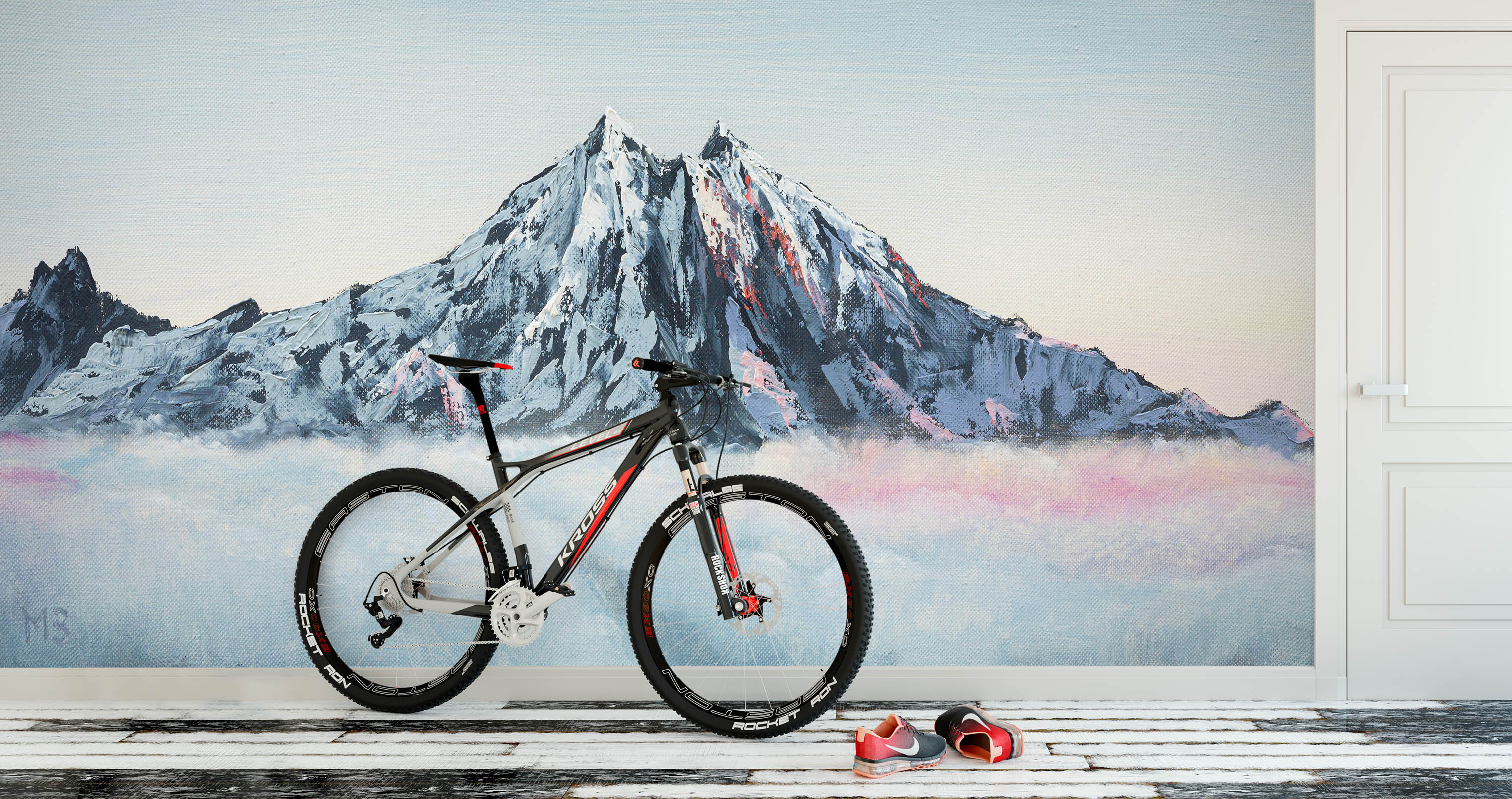 3D Mountain Peak 1399 Marina Zotova Wall Mural Wall Murals