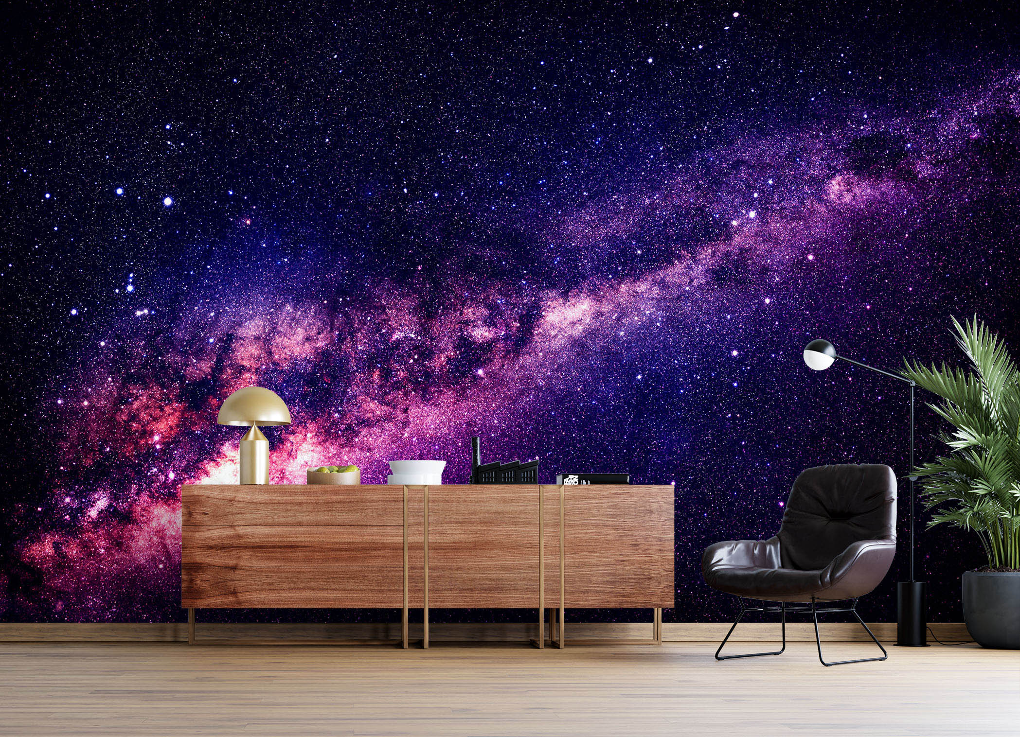 3D Purple Galaxy 57205 Wall Murals
