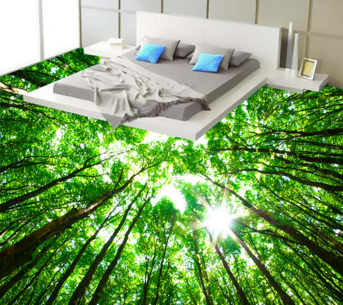 3D Forest 256 Floor Mural Wallpaper AJ Wallpaper 2 