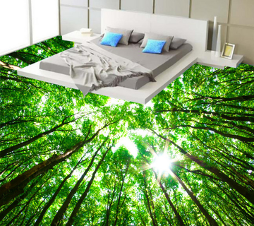 3D Forest 256 Floor Mural Wallpaper AJ Wallpaper 2 