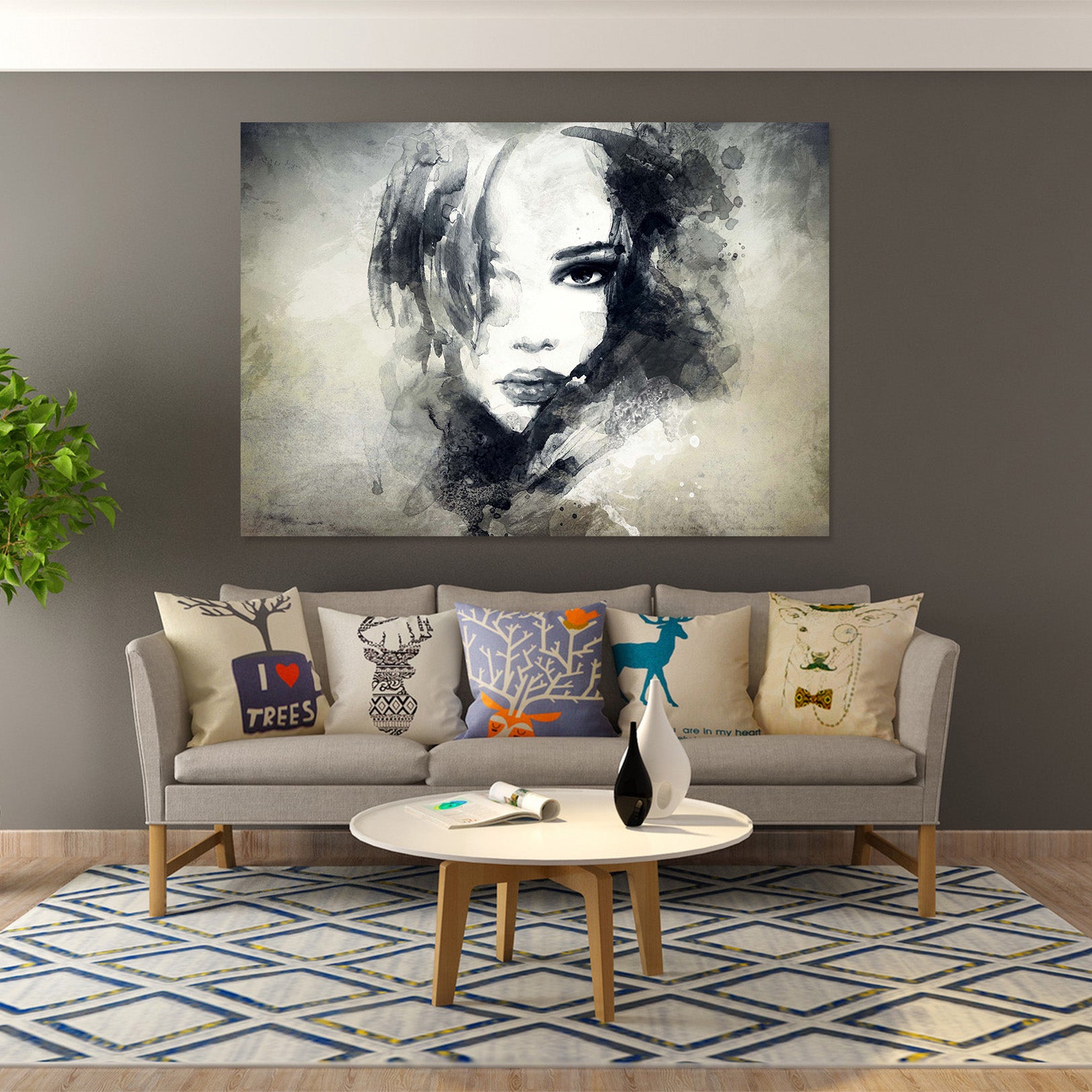 3D Mature Woman 1006 Wall Sticker