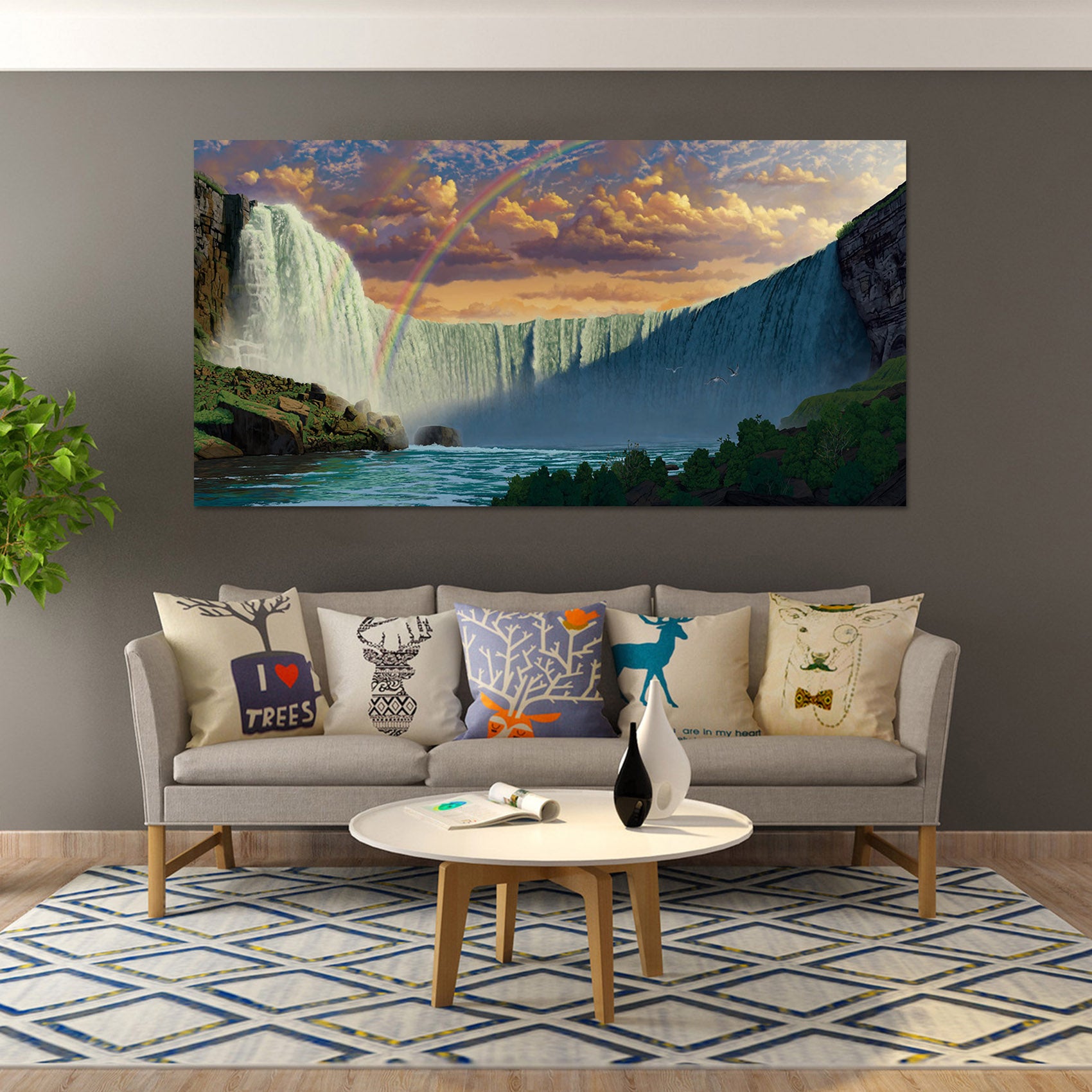 3D Niagara Falls 055 Vincent Hie Wall Sticker