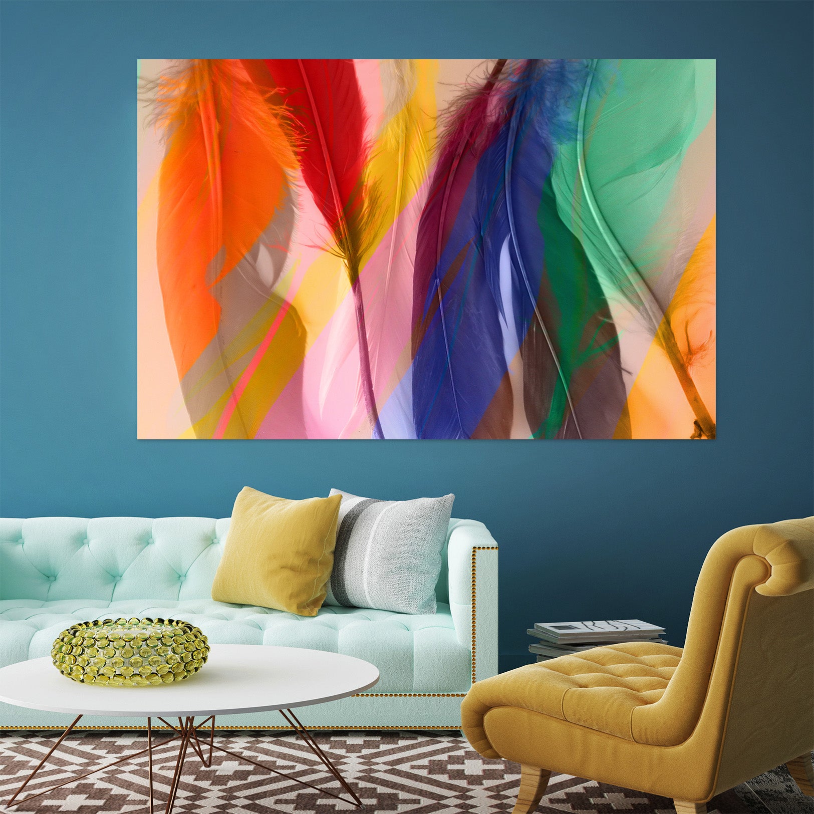 3D Colored Feathers 71113 Shandra Smith Wall Sticker