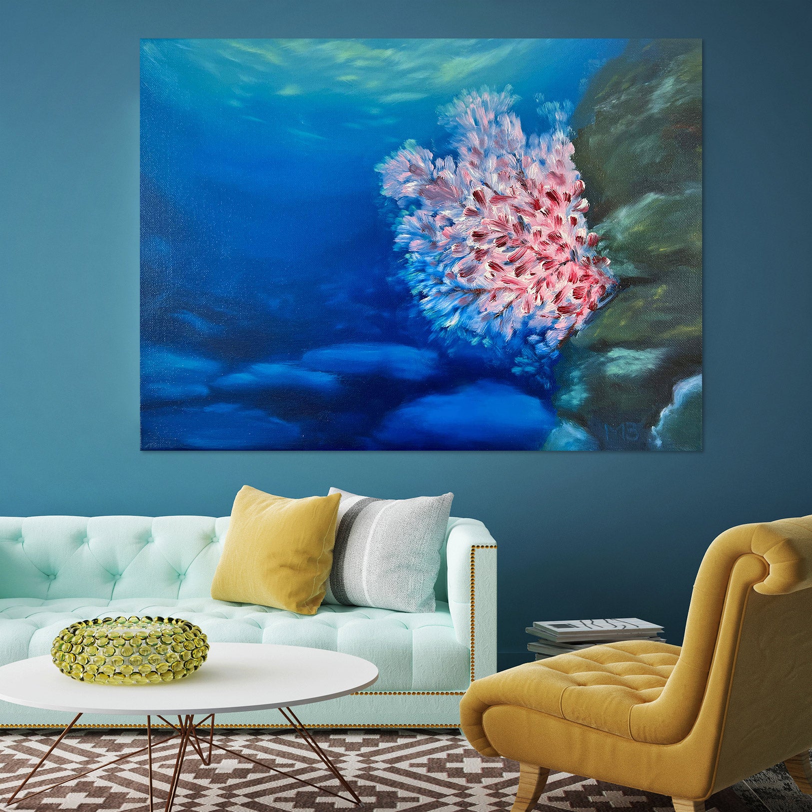 3D Sea Pink Coral 10066 Marina Zotova Wall Sticker