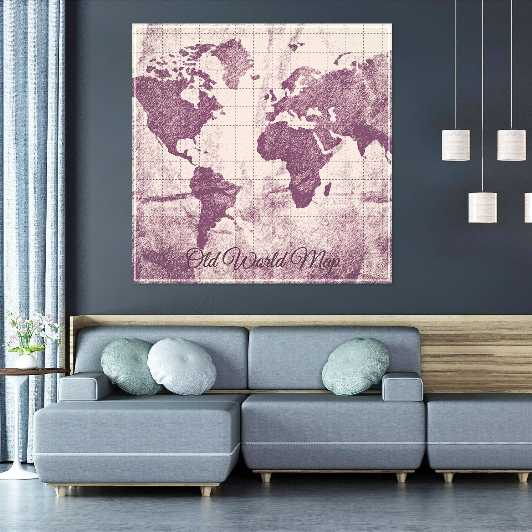 3D Africa Land 001 World Map Wall Sticker