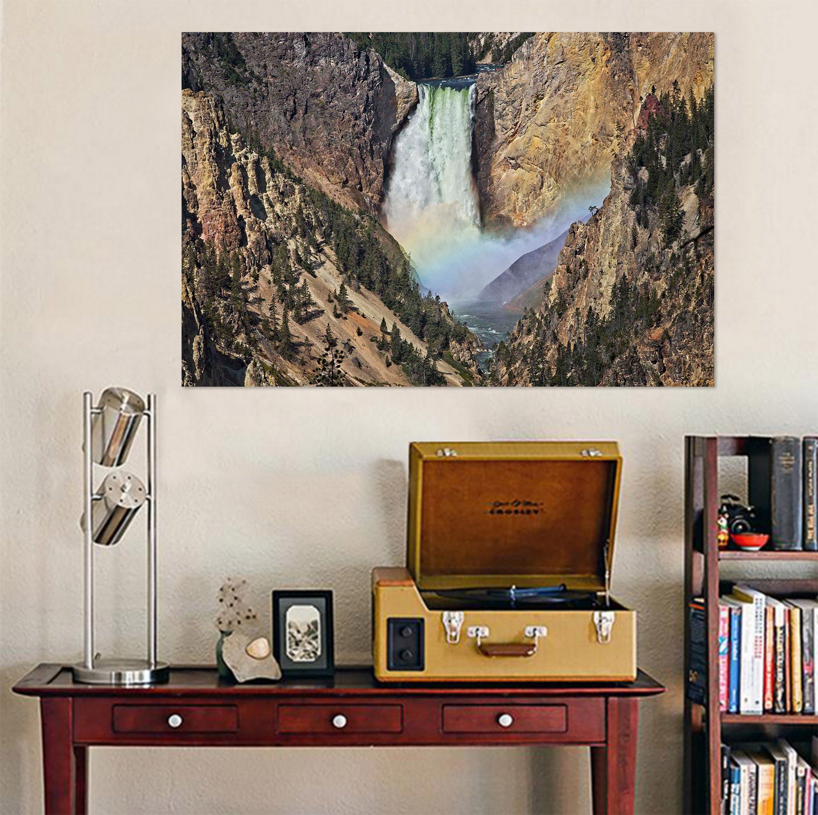 3D Rainbow Waterfall 023 Kathy Barefield Wall Sticker