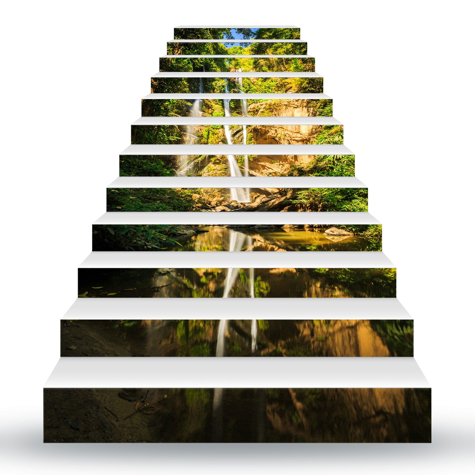 3D Sunshine And Greenery 164 Stair Risers