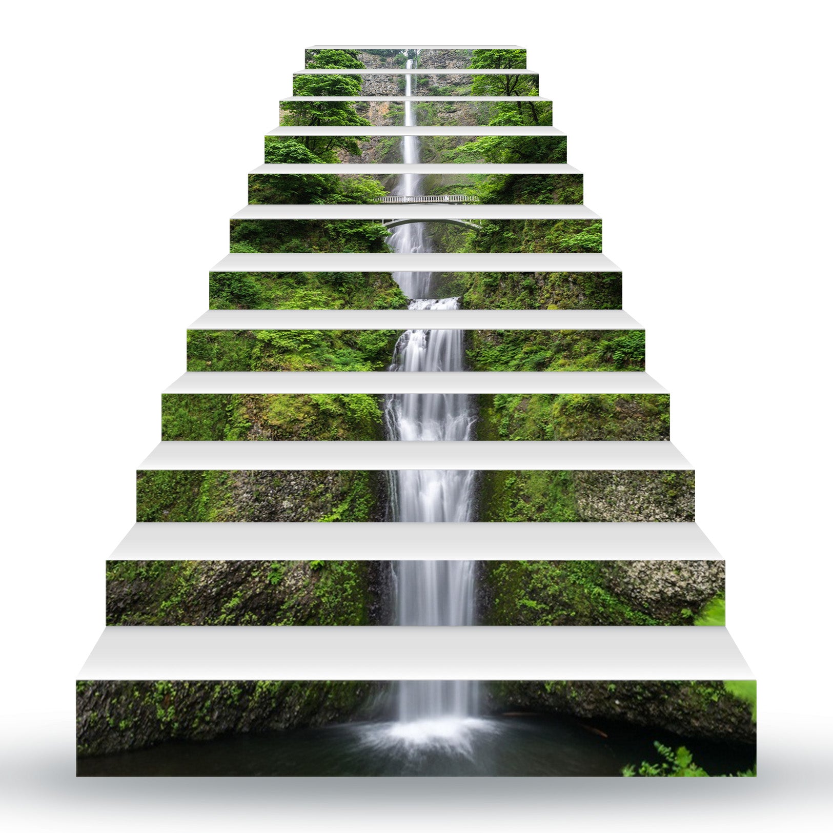 3D Cliff Bridge 124 Stair Risers