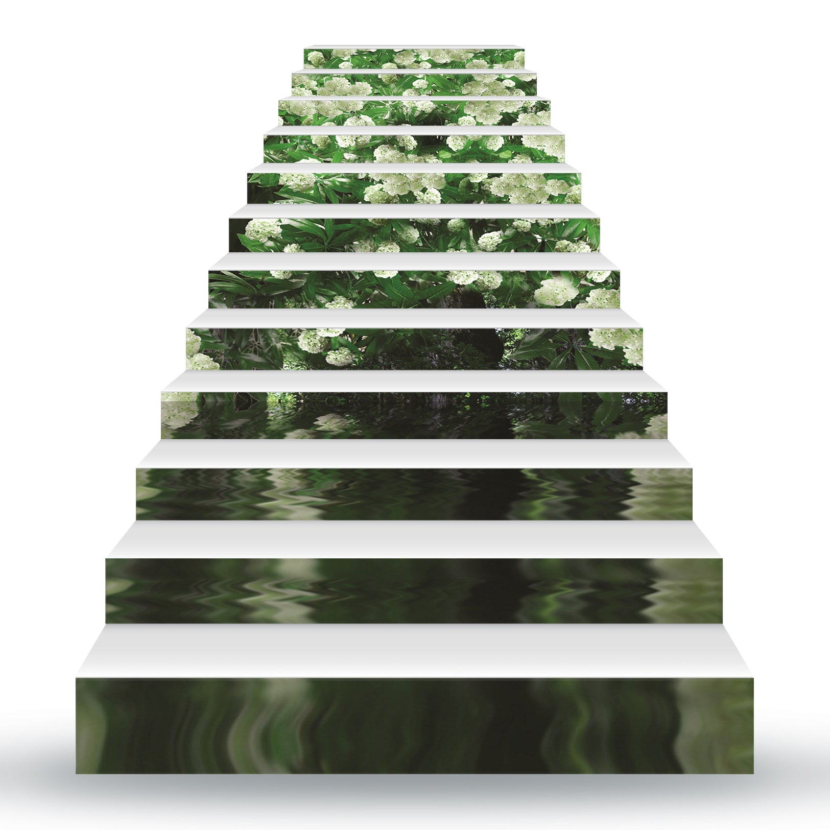 3D Flower World Arrangement 174 Stair Risers