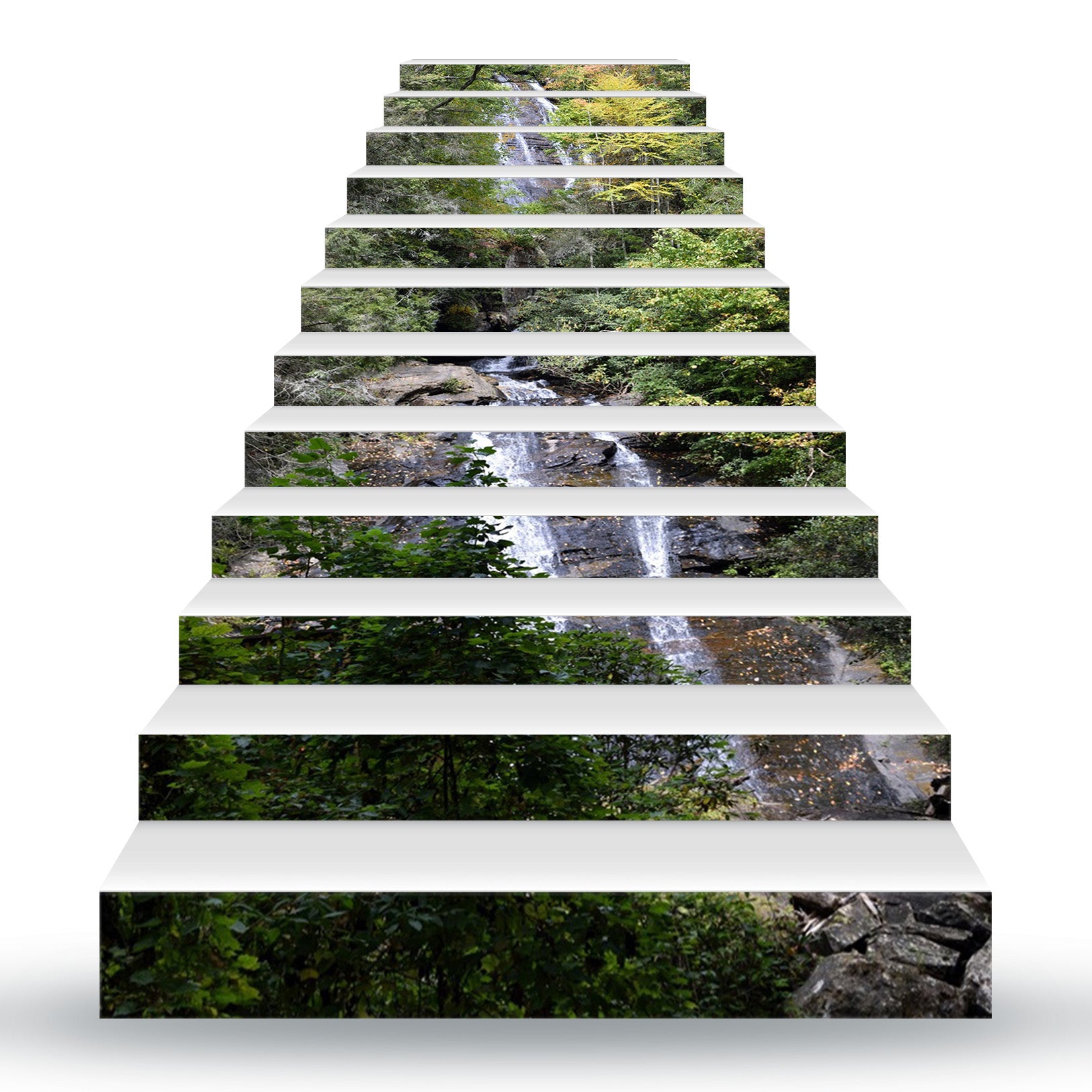 3D Rich Mountains And Rivers 080 Stair Risers