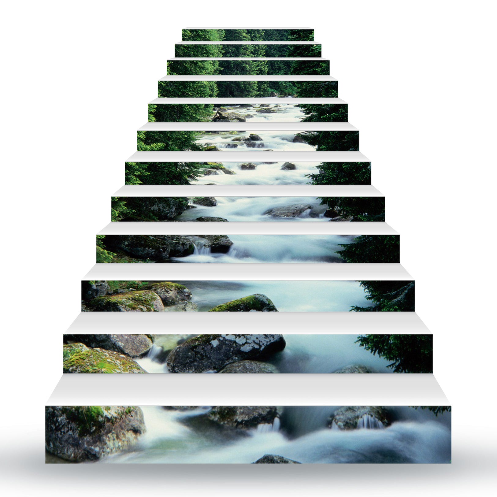 3D Cold Summer Water 157 Stair Risers