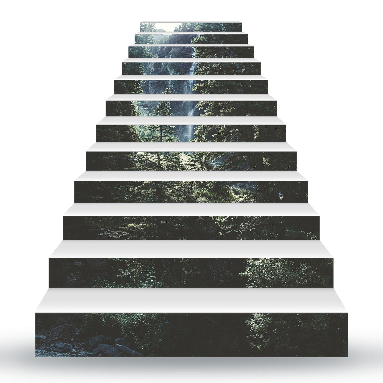 3D Dark Woods View 108 Stair Risers