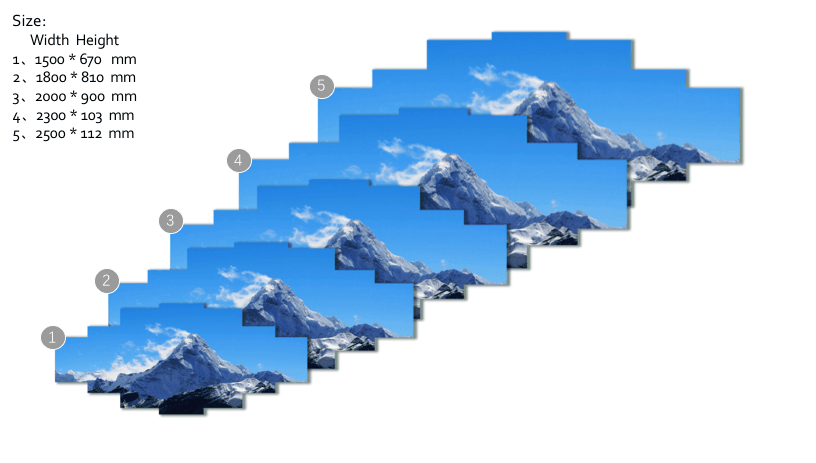3D Distant Mountain 049 Unframed Print Wallpaper Wallpaper AJ Wallpaper 