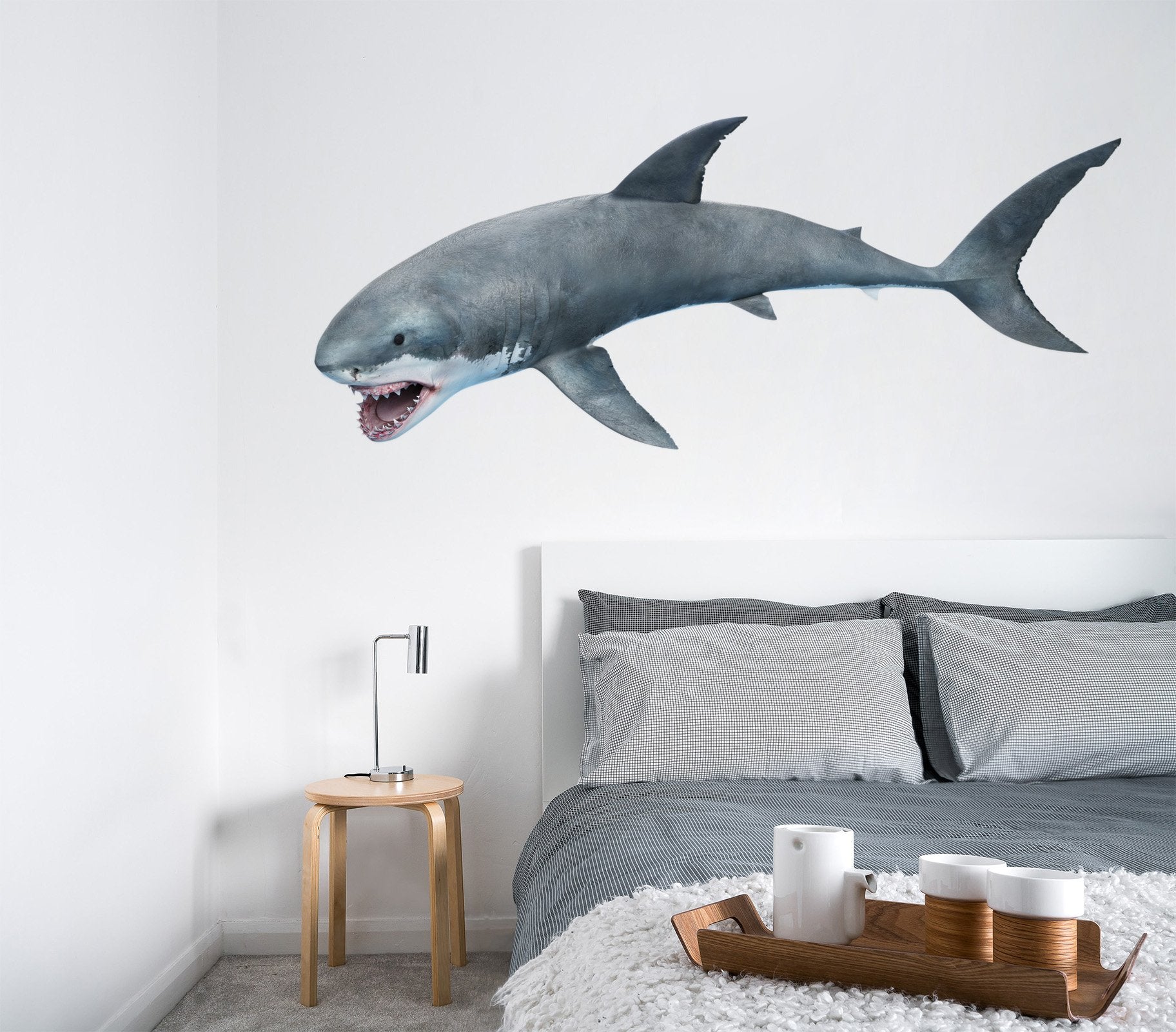 3D Whale Mouth 146 Animals Wall Stickers Wallpaper AJ Wallpaper 