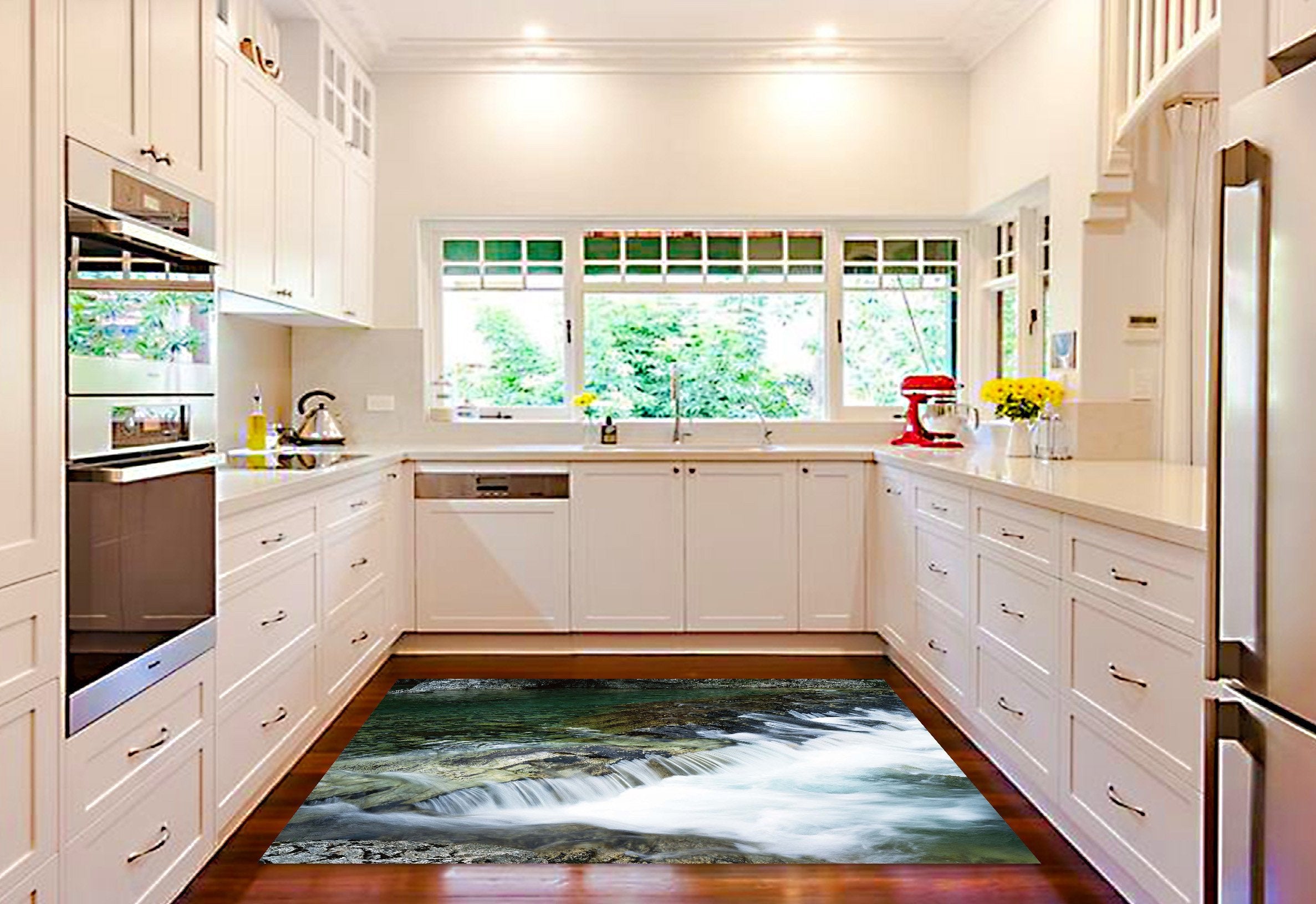 3D Broad River 077 Kitchen Mat Floor Mural Wallpaper AJ Wallpaper 