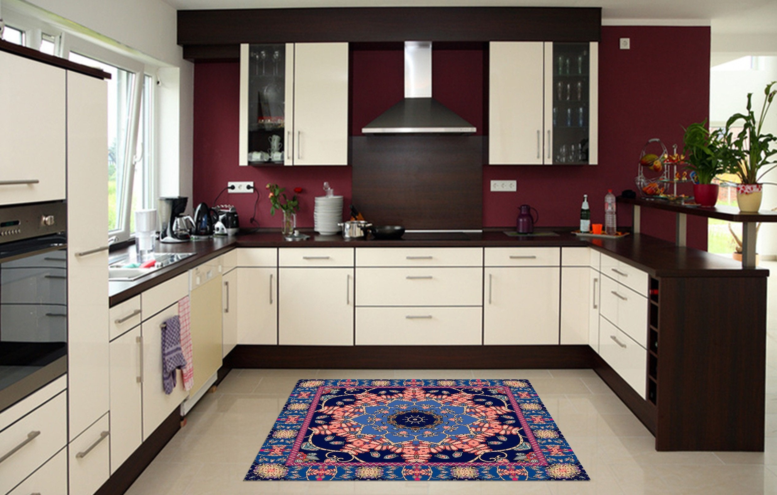 3D Pretty Pattern 02 Kitchen Mat Floor Mural Wallpaper AJ Wallpaper 