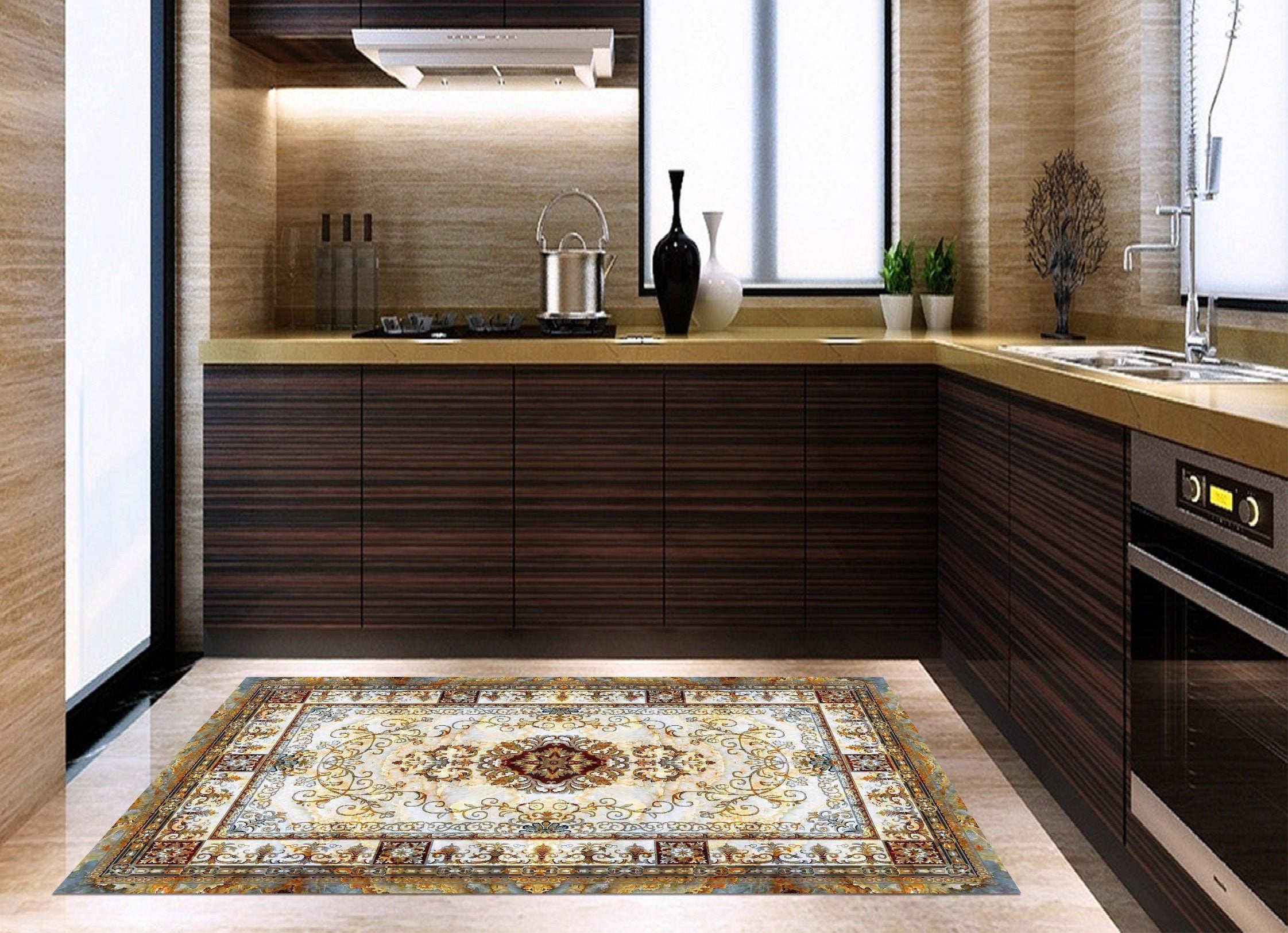 3D Marble Pattern 531 Kitchen Mat Floor Mural Wallpaper AJ Wallpaper 