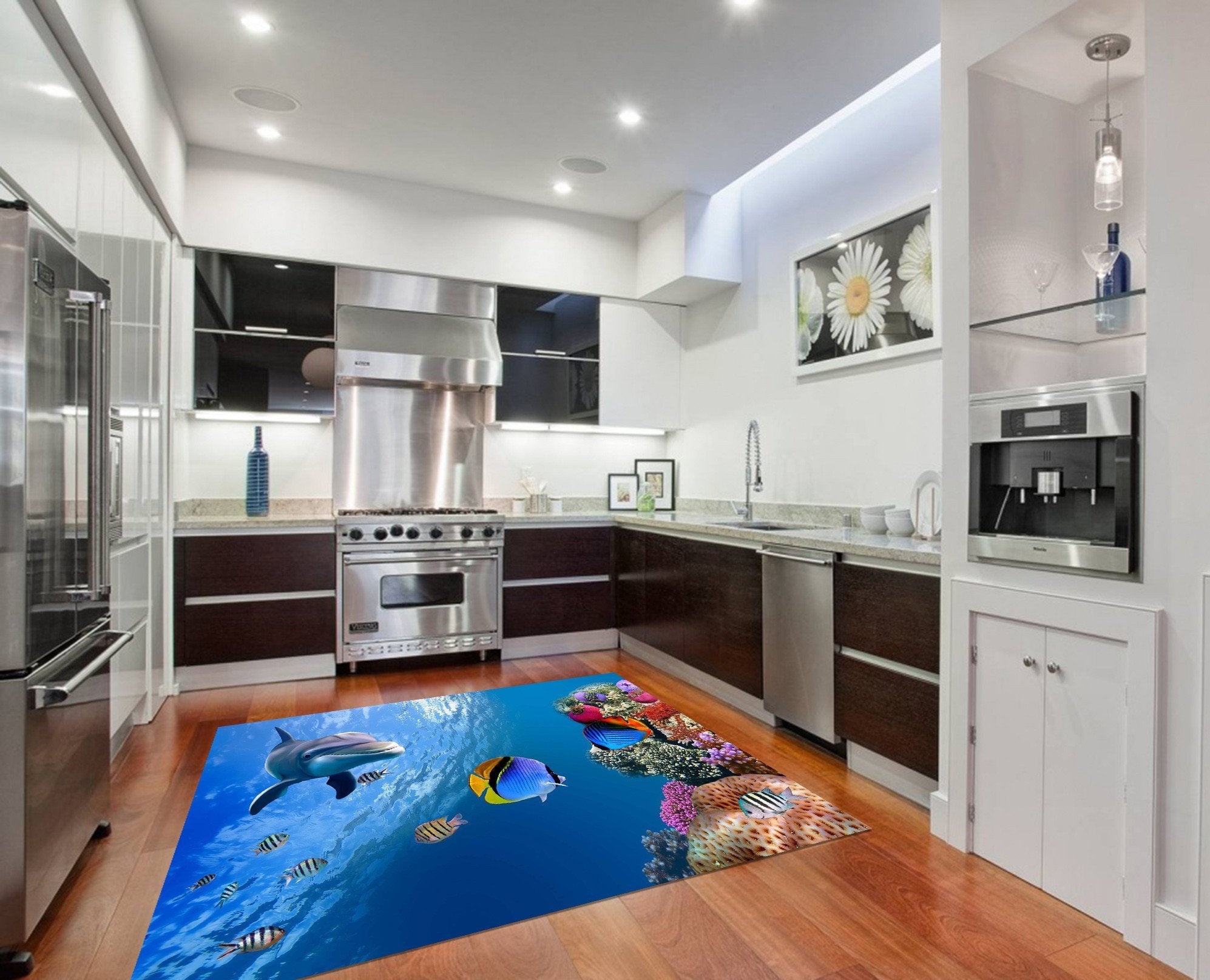 3D Ocean World Kitchen Mat Floor Mural Wallpaper AJ Wallpaper 