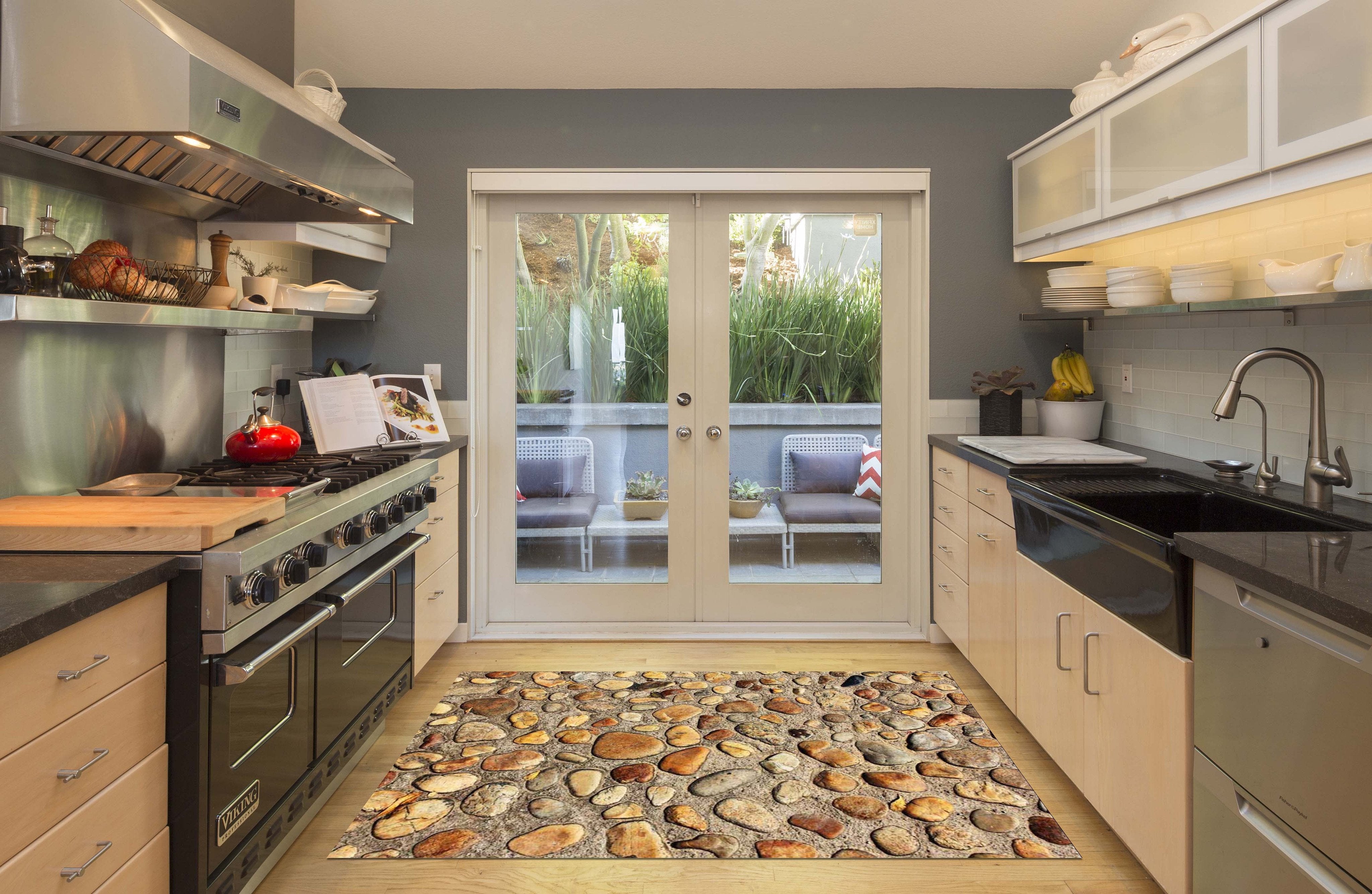 3D Stones Ground 036 Kitchen Mat Floor Mural Wallpaper AJ Wallpaper 