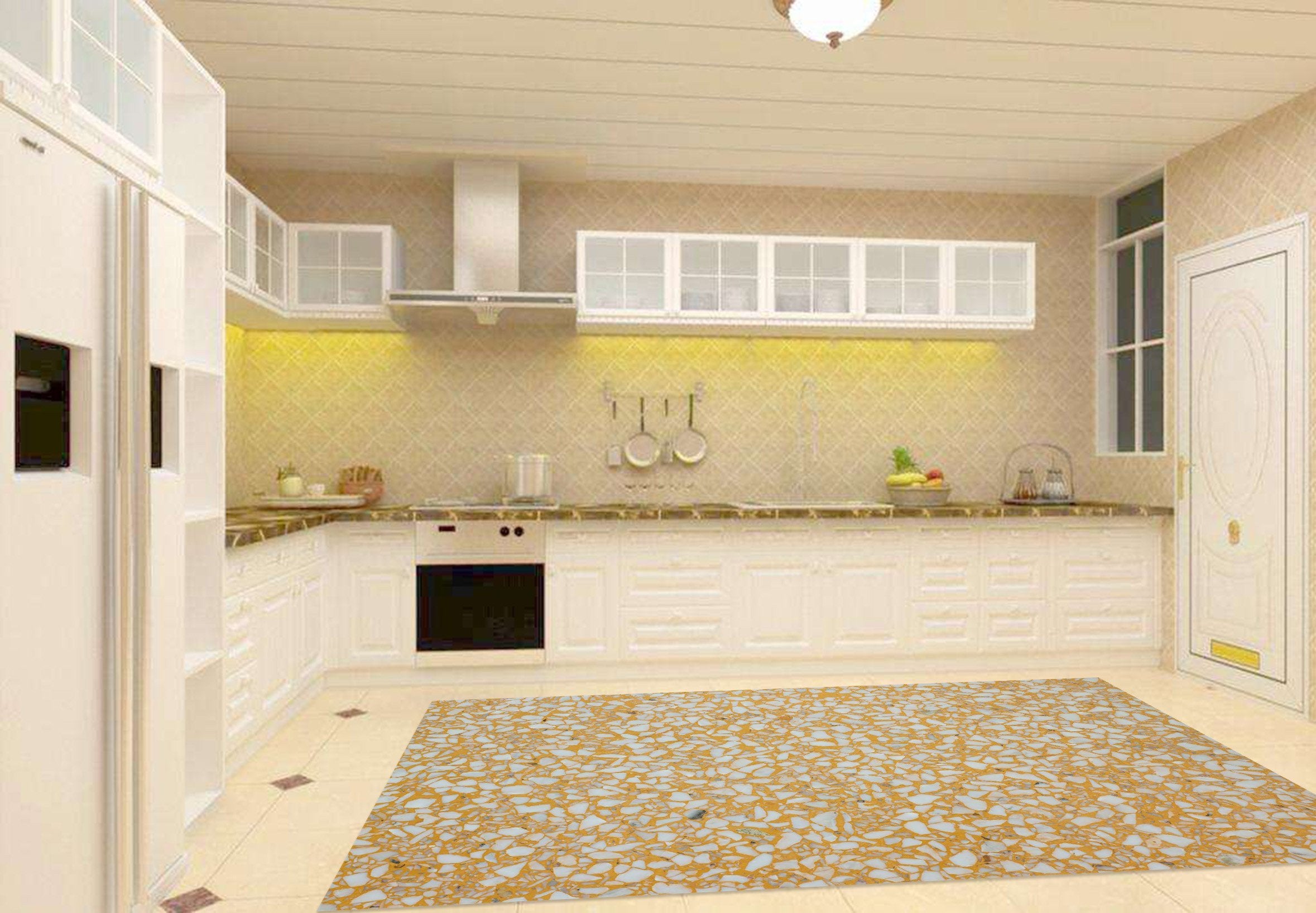 3D Terrazzo Ground 681 Kitchen Mat Floor Mural Wallpaper AJ Wallpaper 