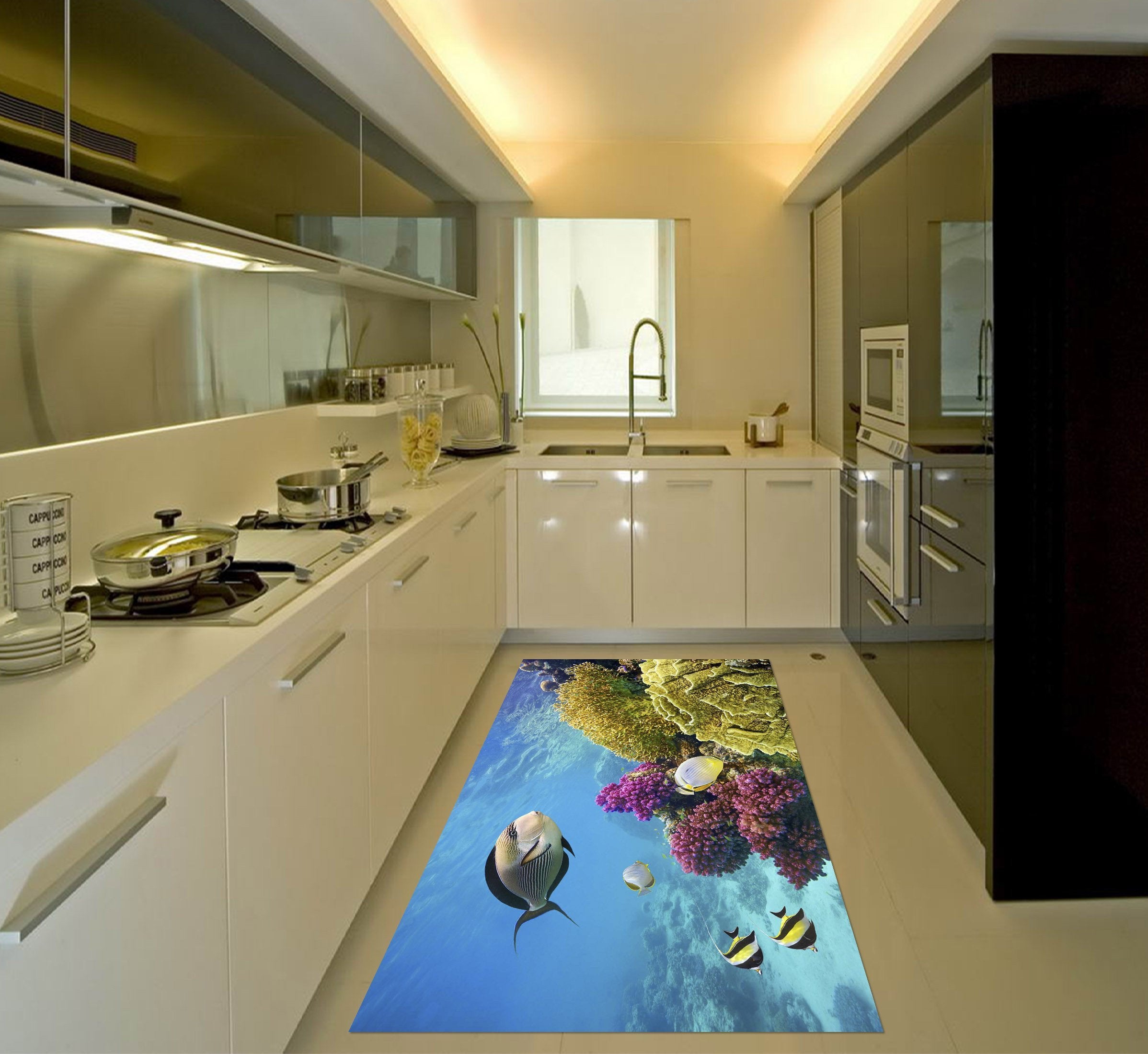 3D Ocean World 016 Kitchen Mat Floor Mural Wallpaper AJ Wallpaper 