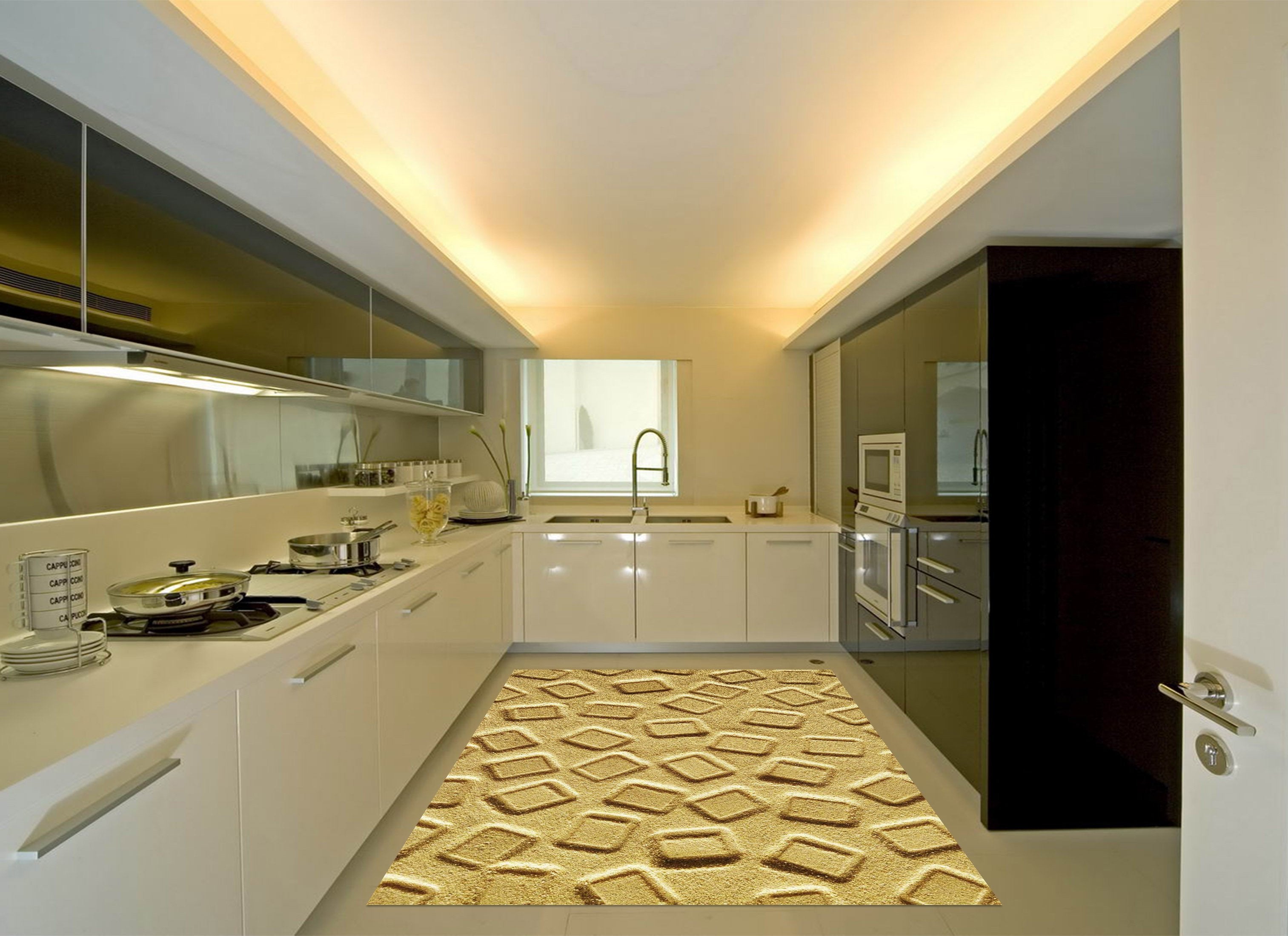 3D Sands Pattern Kitchen Mat Floor Mural Wallpaper AJ Wallpaper 