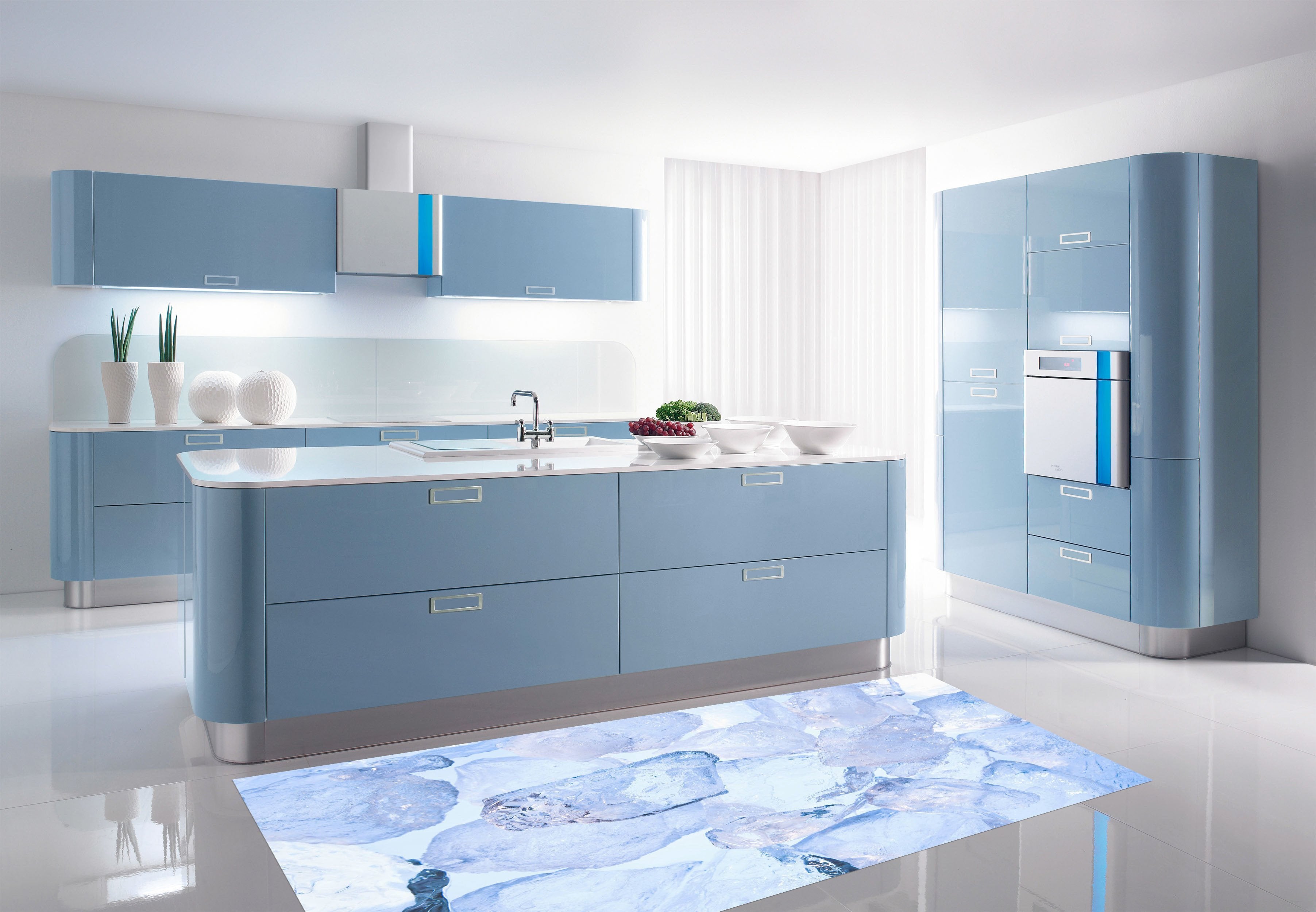 3D Ice Blocks 580 Kitchen Mat Floor Mural Wallpaper AJ Wallpaper 