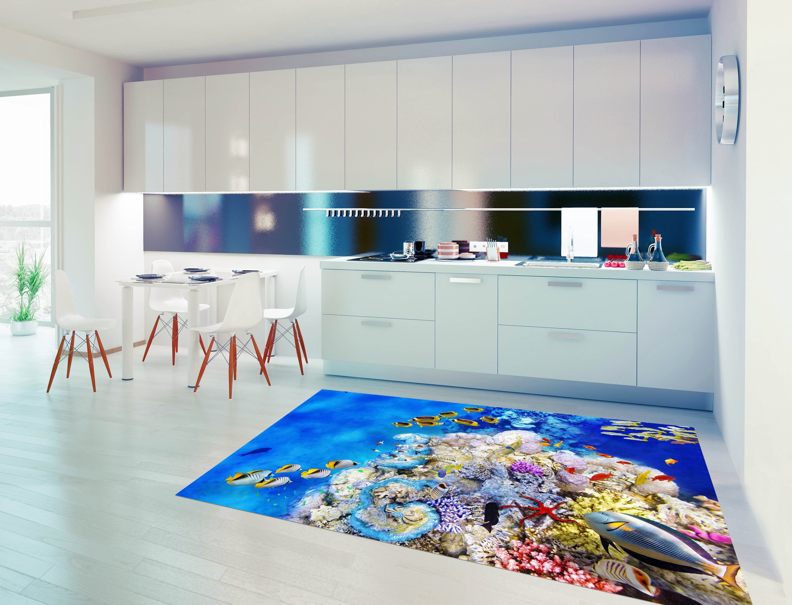 3D Ocean World 606 Kitchen Mat Floor Mural Wallpaper AJ Wallpaper 