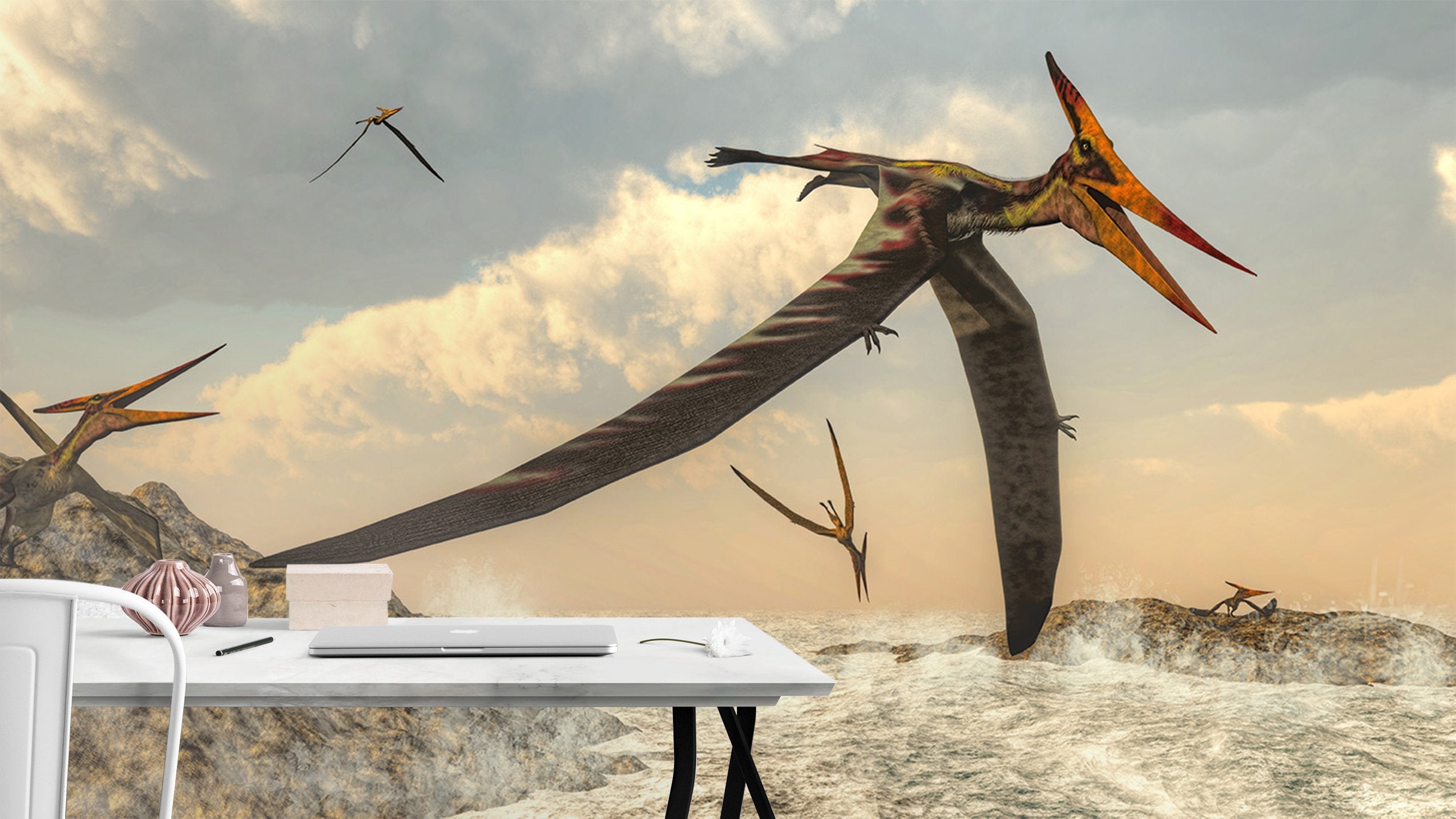 3D Flying Pterosaur 155 Wallpaper AJ Wallpaper 