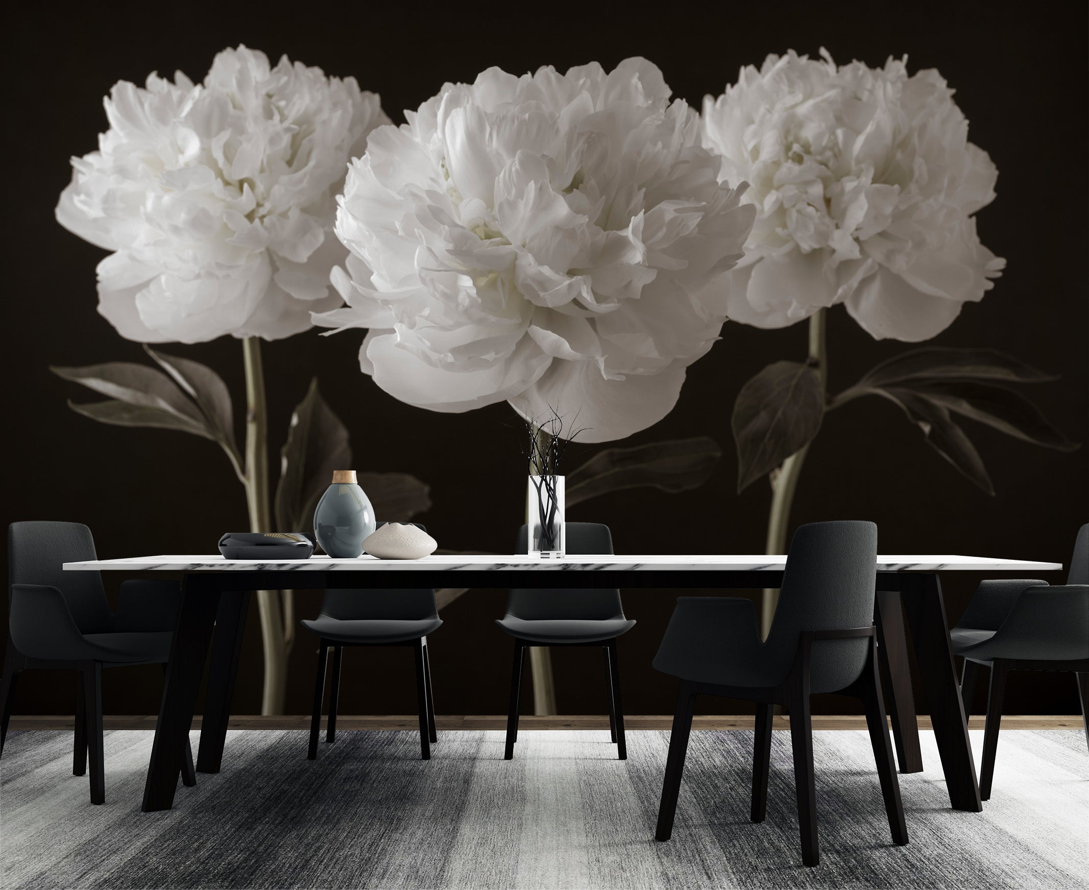 3D White Flower 6220 Assaf Frank Wall Mural Wall Murals