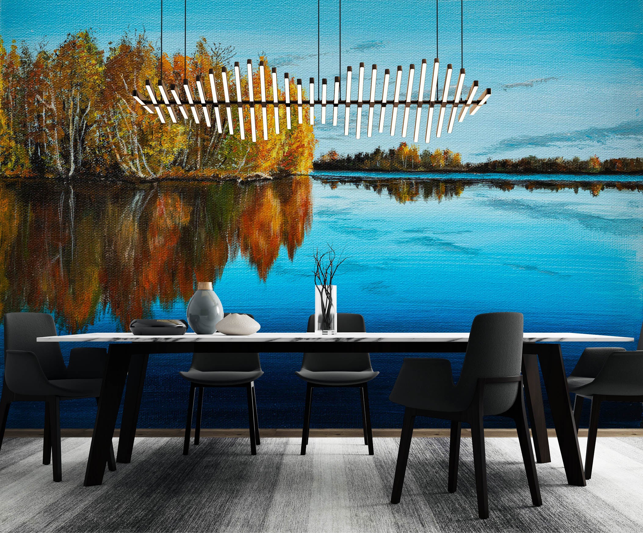 3D Lake Woods 1841 Marina Zotova Wall Mural Wall Murals
