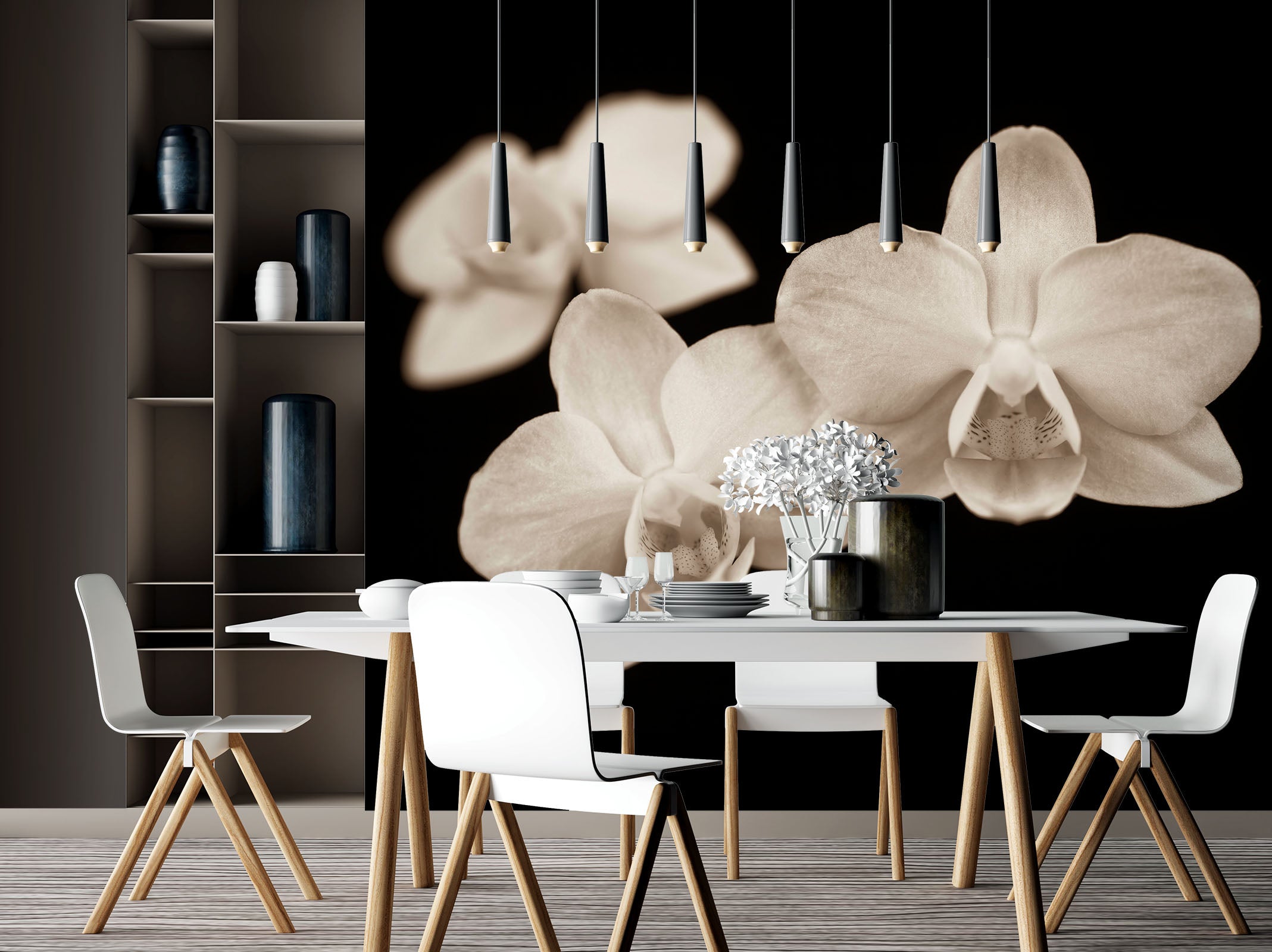 3D White Flower 6204 Assaf Frank Wall Mural Wall Murals