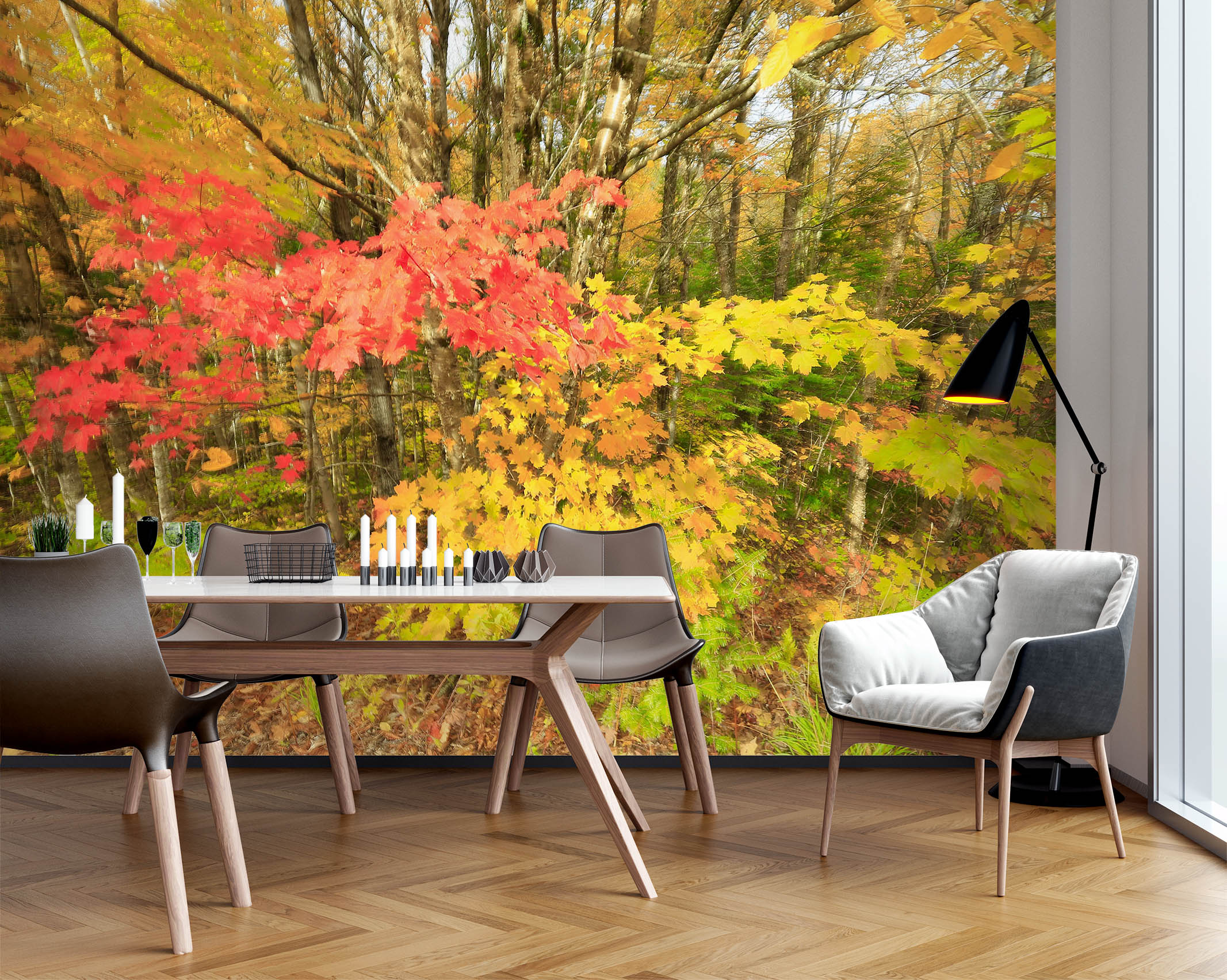 3D Jungle Leaves 62075 Kathy Barefield Wall Mural Wall Murals