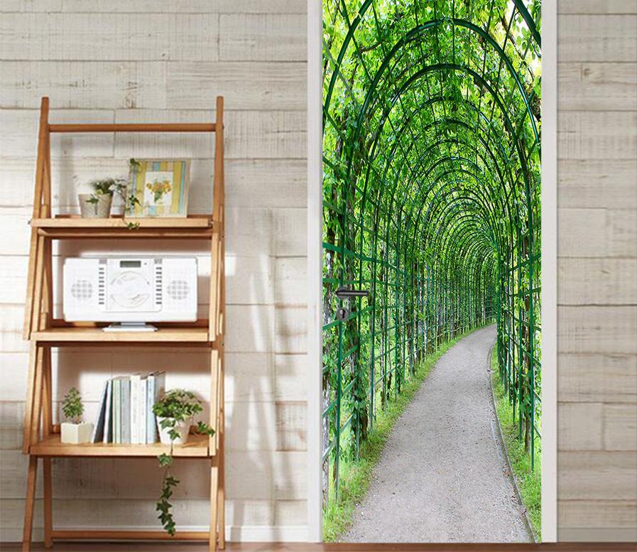 3D vines around the arch door mural Wallpaper AJ Wallpaper 