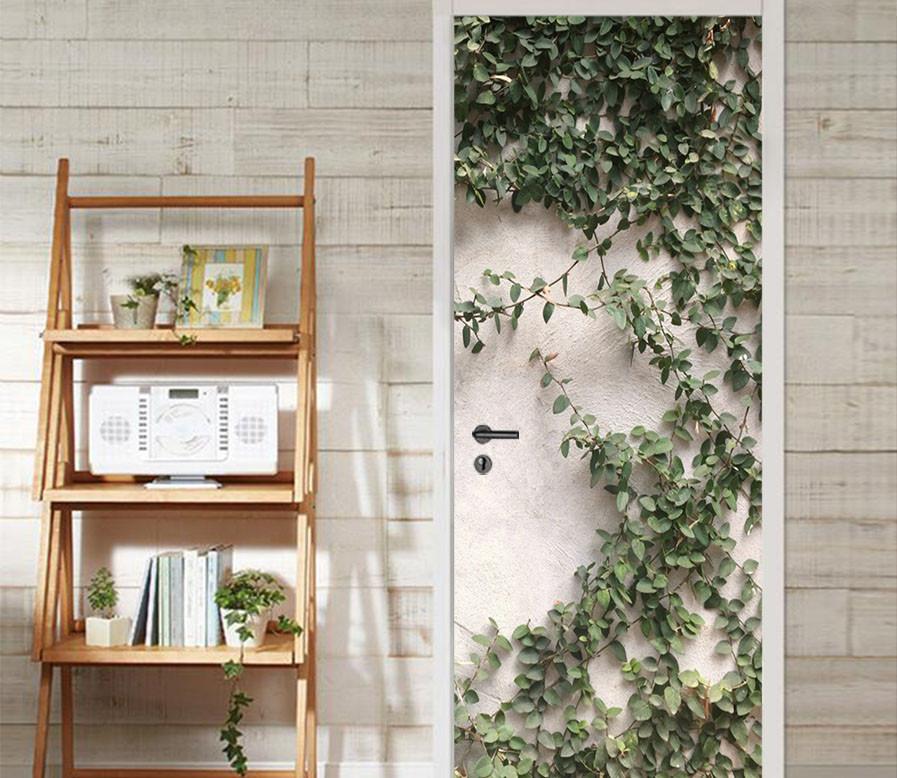 3D vine branches fresh door mural Wallpaper AJ Wallpaper 