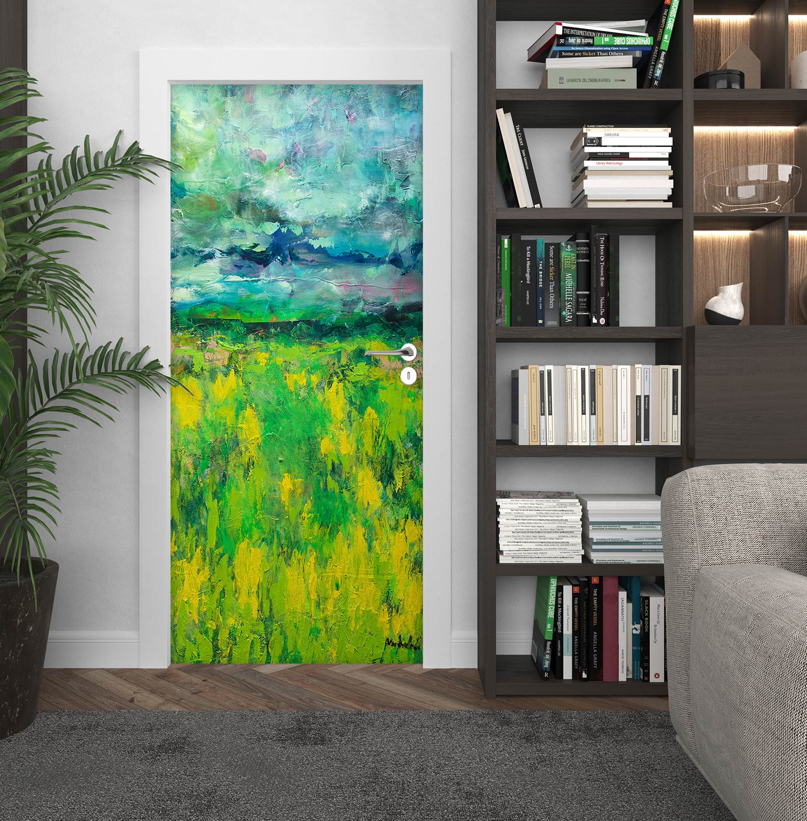 3D Grass Oil Painting 93183 Allan P. Friedlander Door Mural