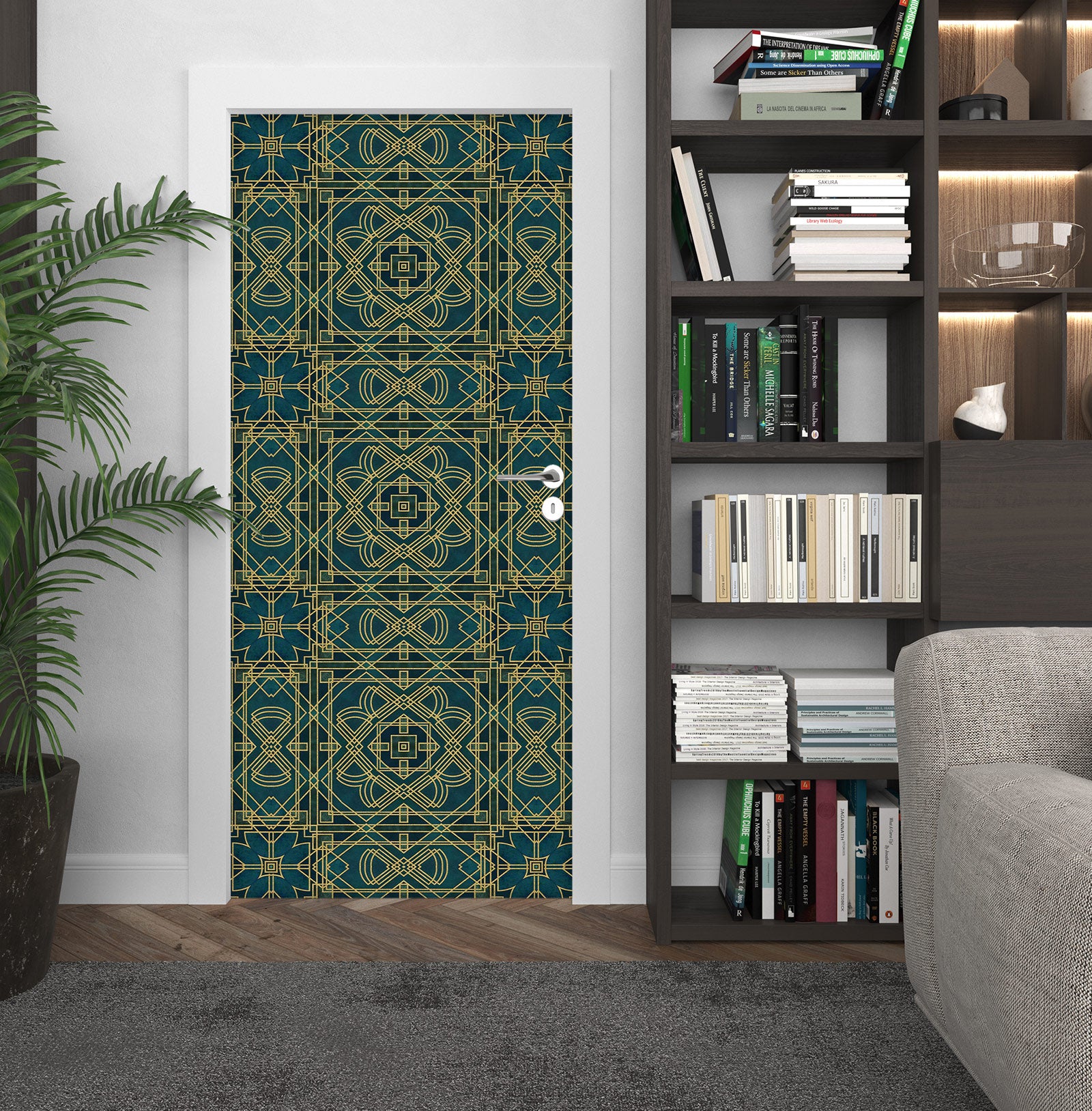 3D Green Texture 10270 Andrea Haase Door Mural