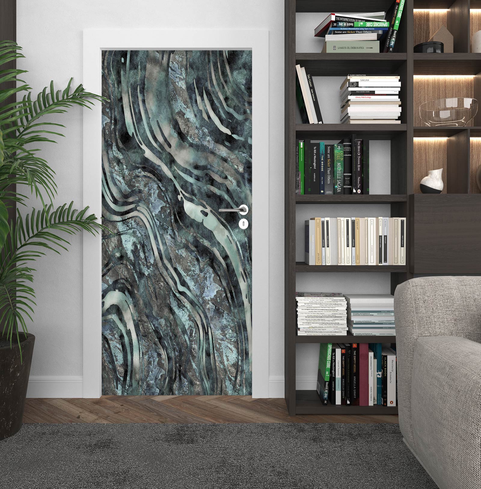3D Stripes Pattern Texture 10297 Andrea Haase Door Mural
