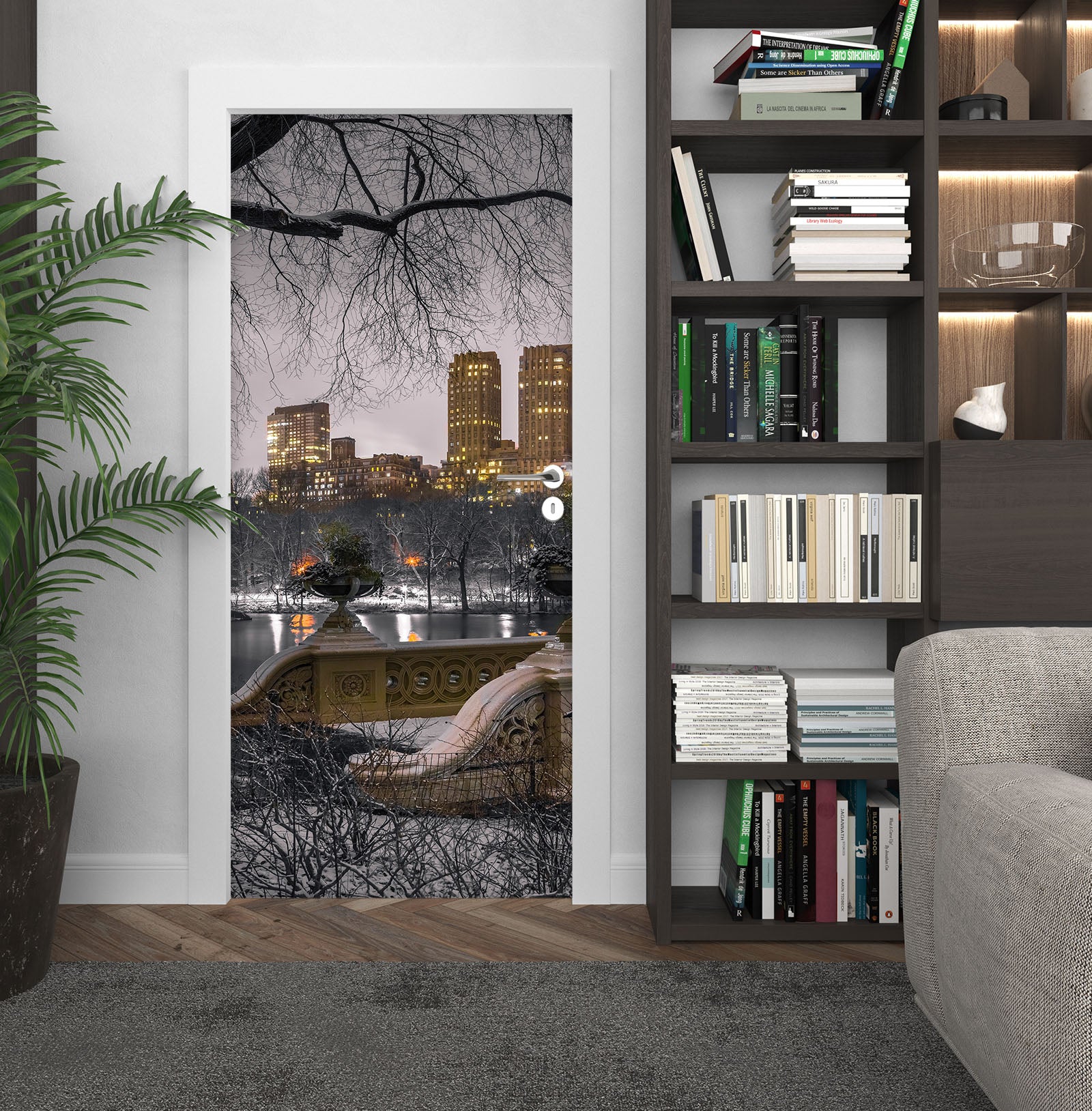 3D City Park Building 106130 Assaf Frank Door Mural