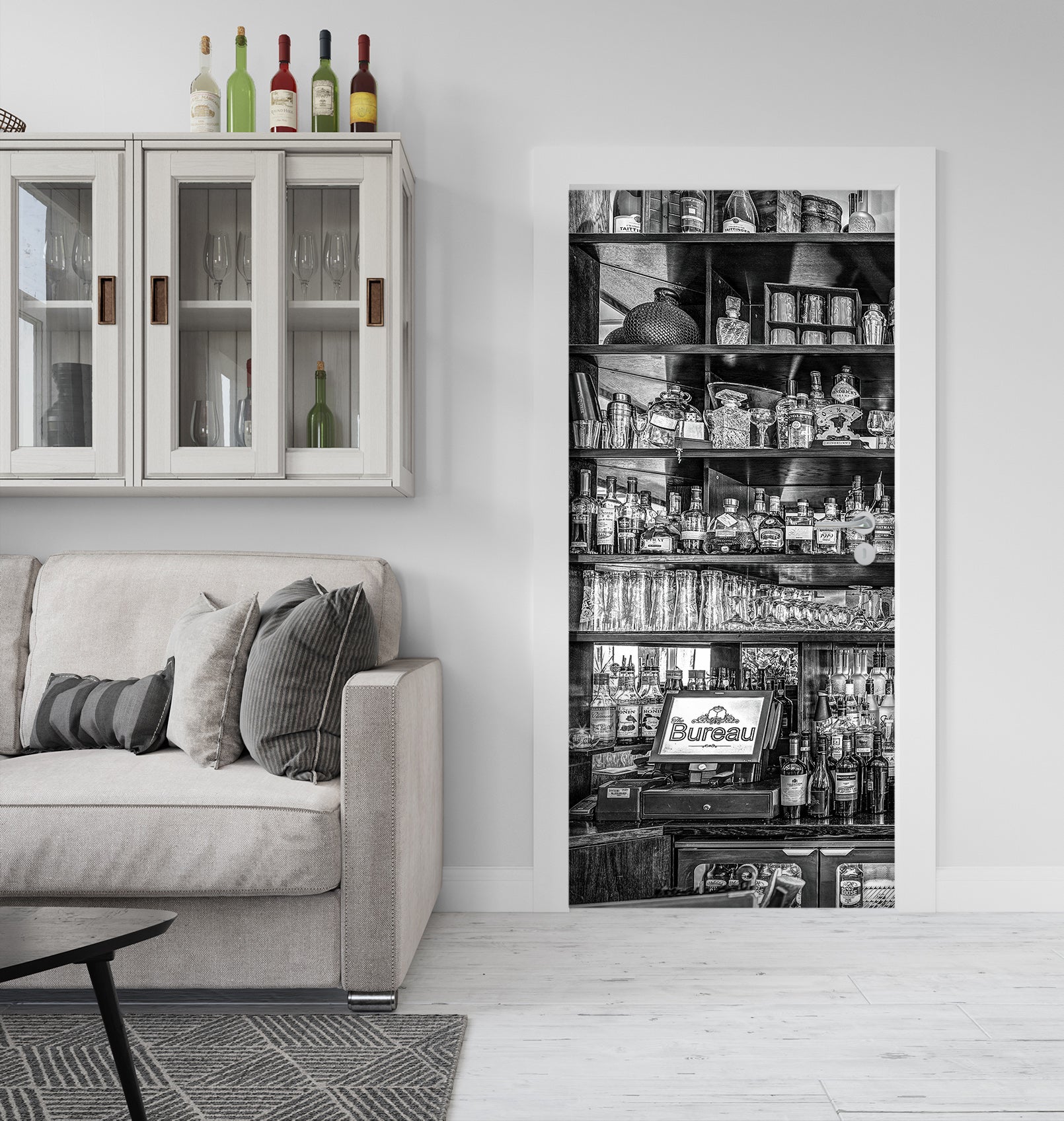 3D Wine Rack 106103 Assaf Frank Door Mural